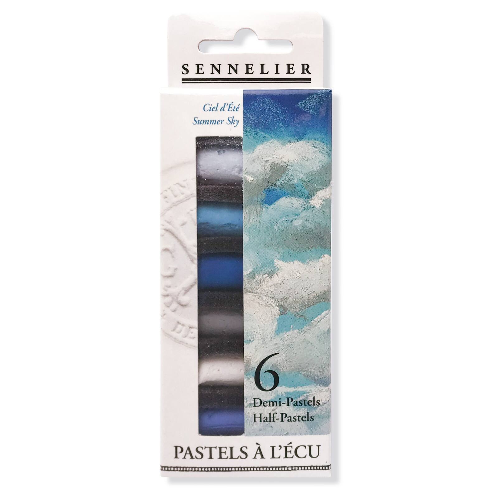 Sennelier Summer Sky Extra-Soft Half-Pastel Set, 6ct.