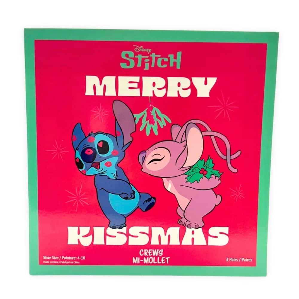 Disney® Stitch 3 Pack Cozy Crew Socks in Greeting Card Box