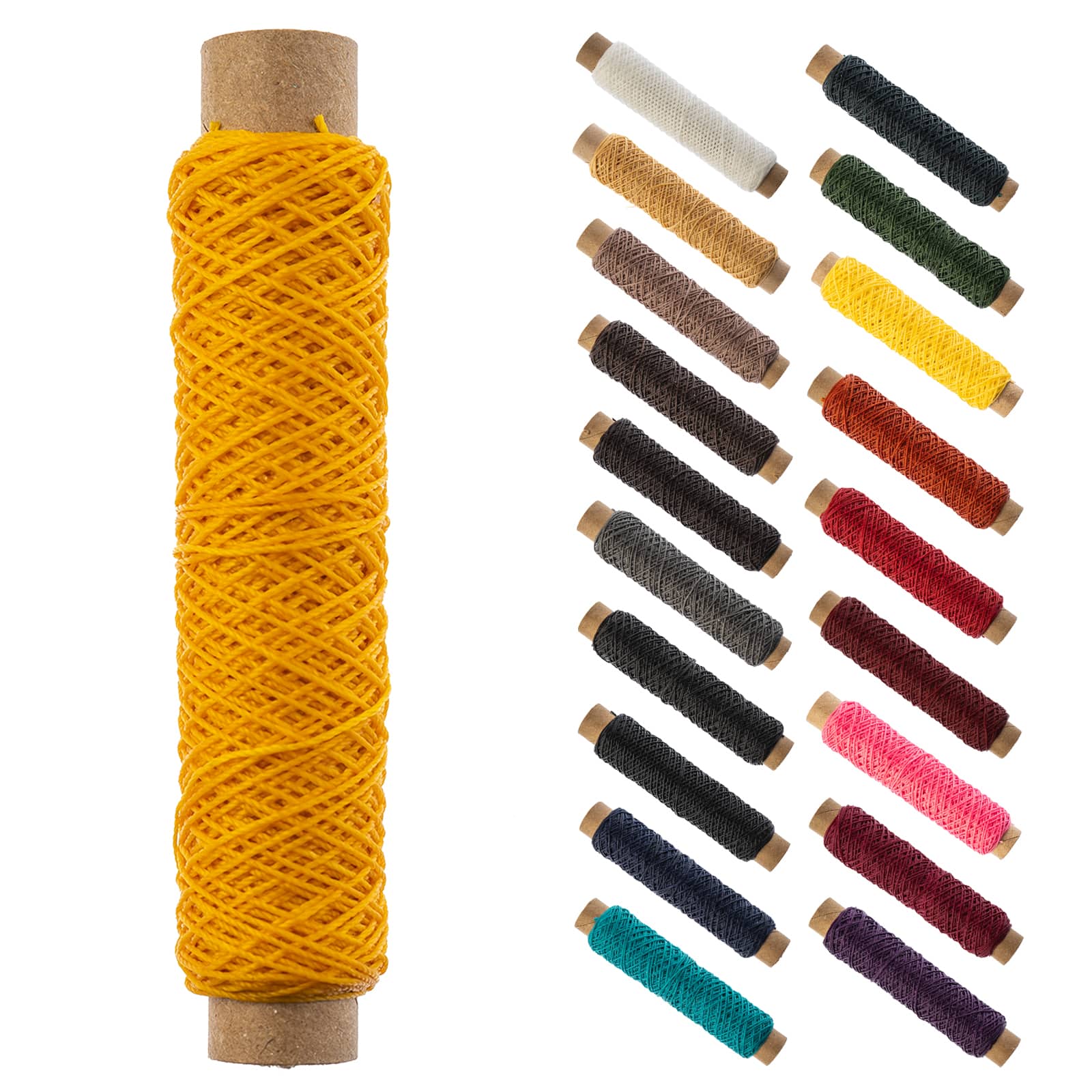 Gudebrod 0.018" 3 Ply Waxed Thread Bobbin, 75ft.
