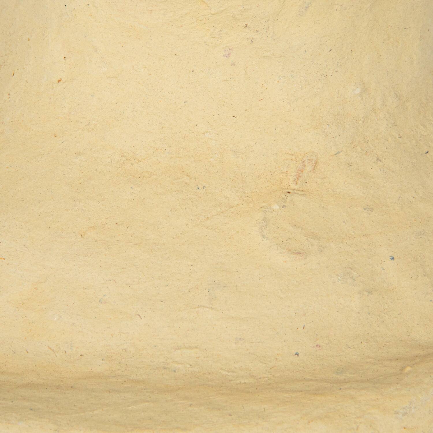 Hello Honey® 28" Natural Handmade Paper Mache Table Lamp with Cotton Shade