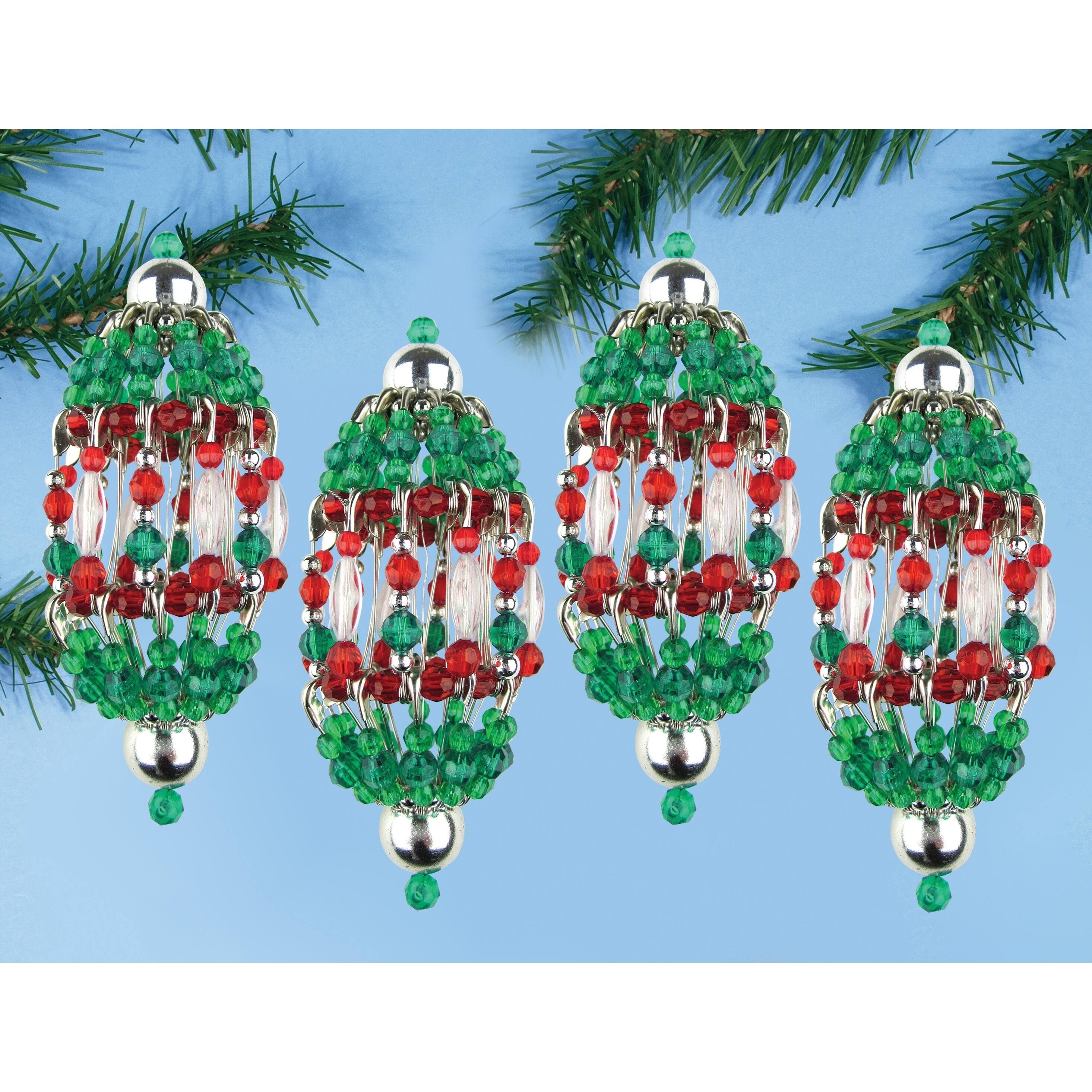 Design Works™ 4ct. Christmas Lanterns Beaded Ornament Kit