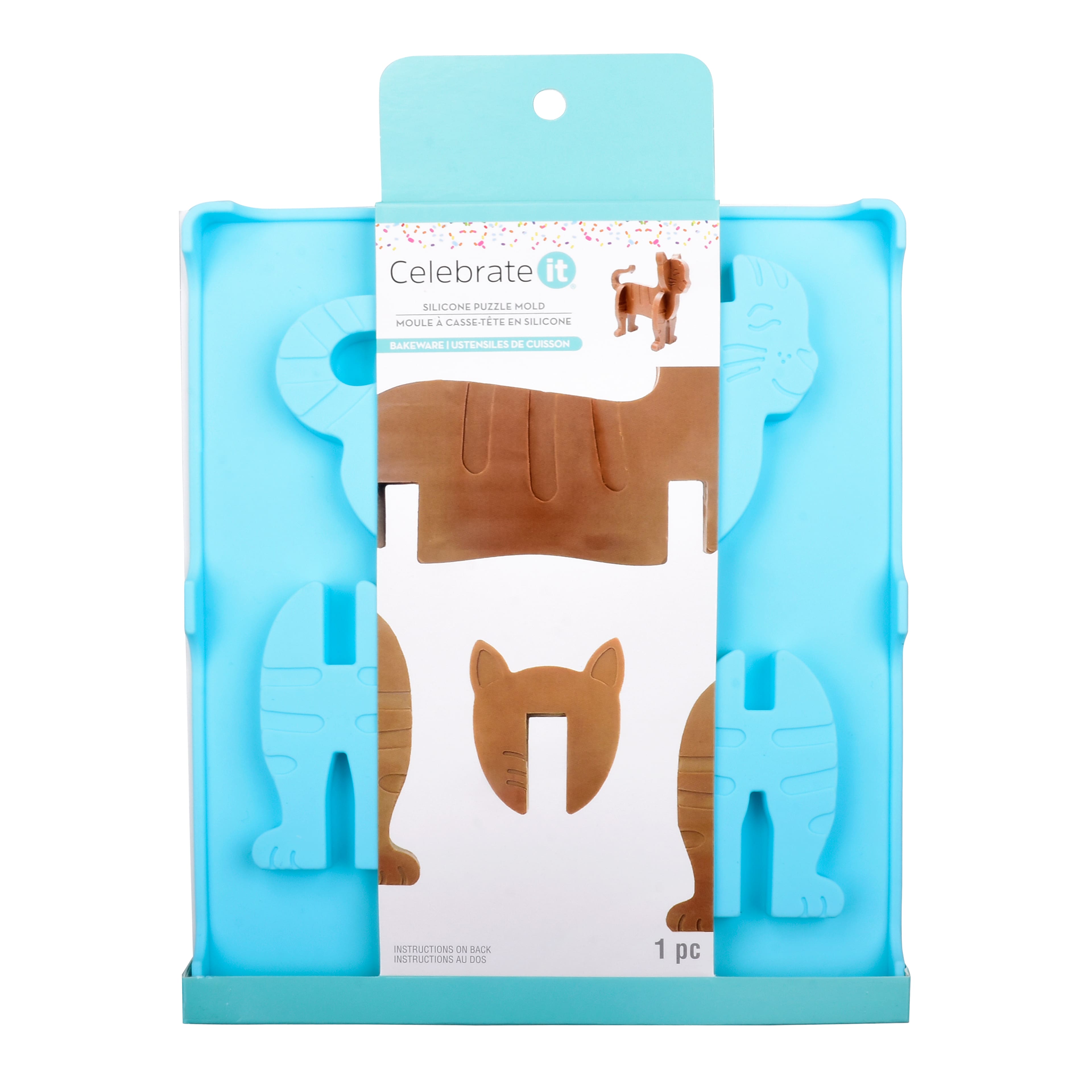 12 Pack: Cat Silicone Puzzle Mold by Celebrate It™