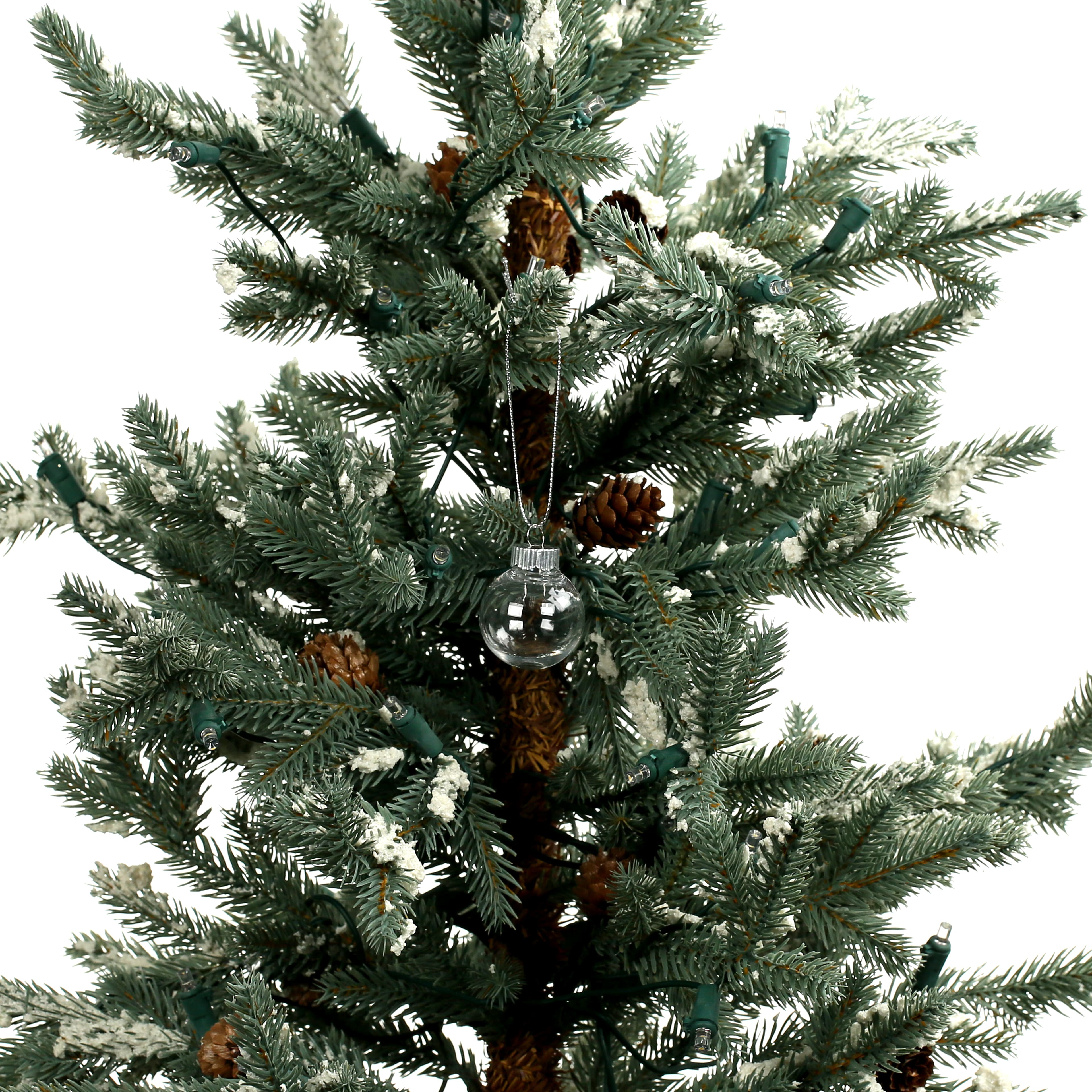 1.75&#x22; DIY Clear Plastic Ball Ornaments, 16pc. by Make Market&#xAE;