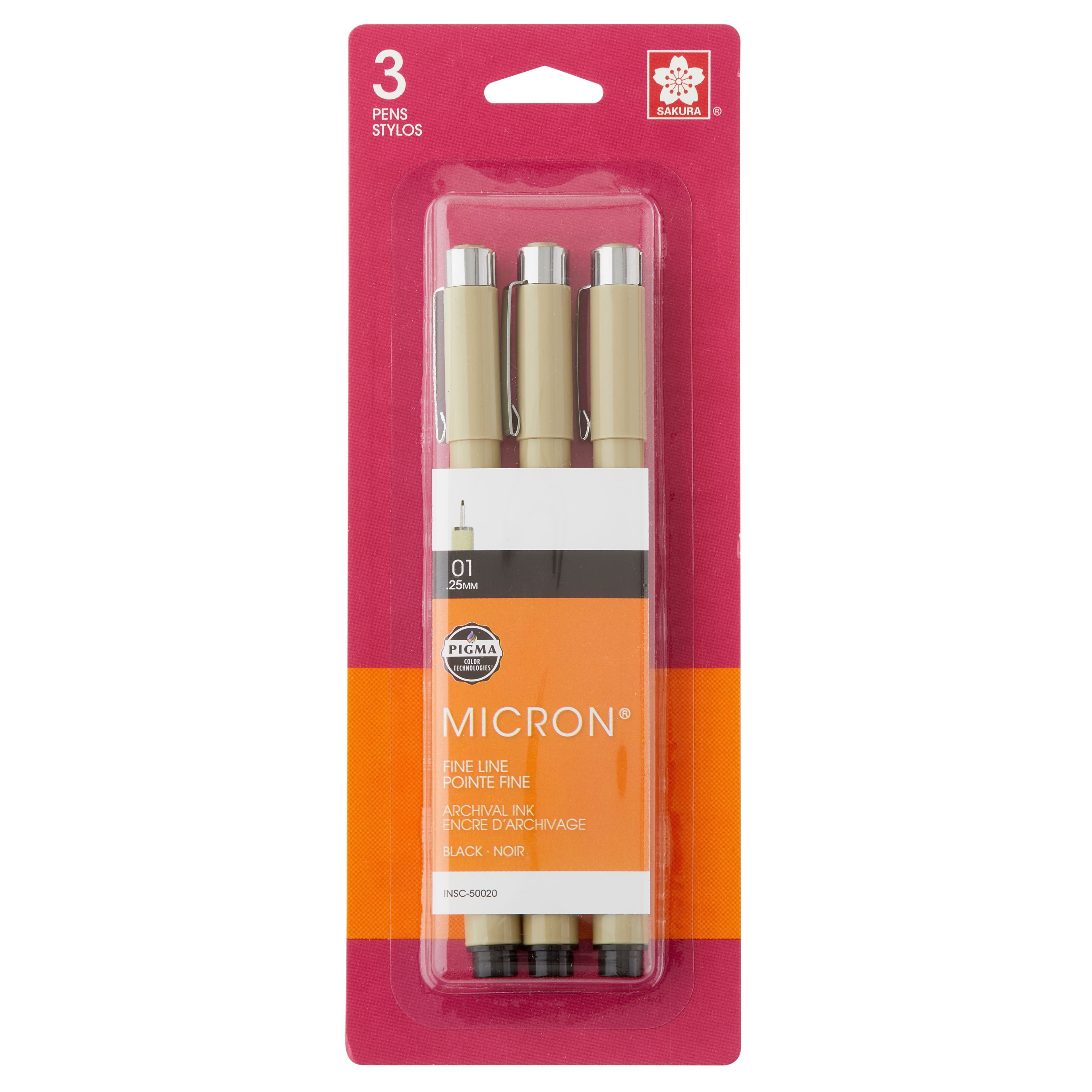 Sakura 12 packs: 3 ct. (36 total) pigma micron fine line black pens