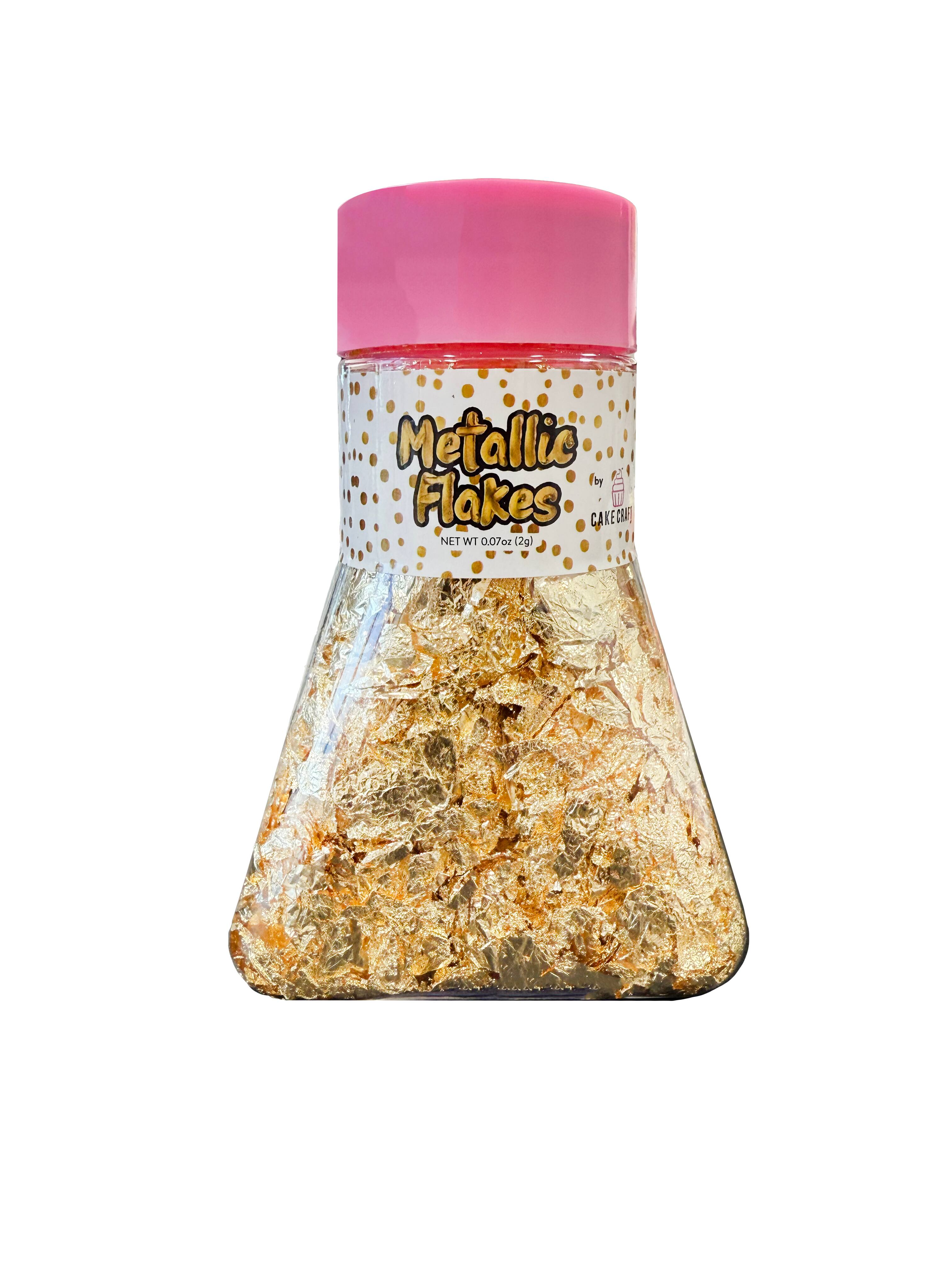 Cake Craft Gold Metallic Flakes