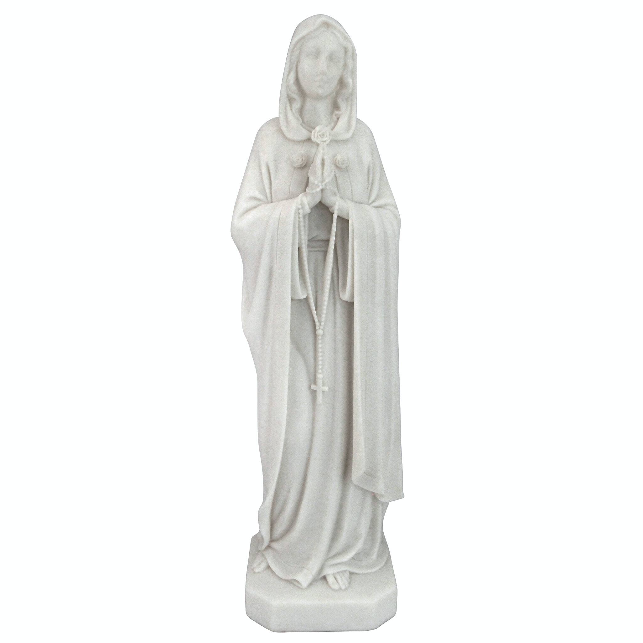 Design Toscano 15&#x22; Blessed Virgin Mary Bonded Marble Statue