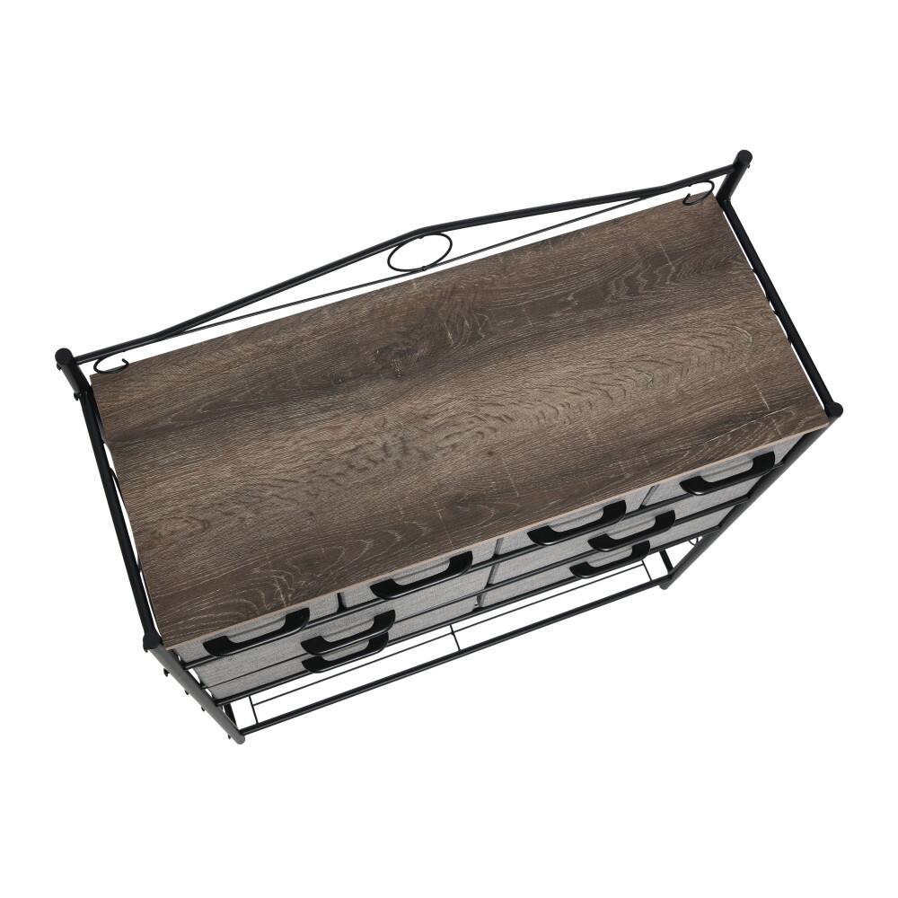 Household Essentials Victoria 8-Drawer Dresser with Shelf