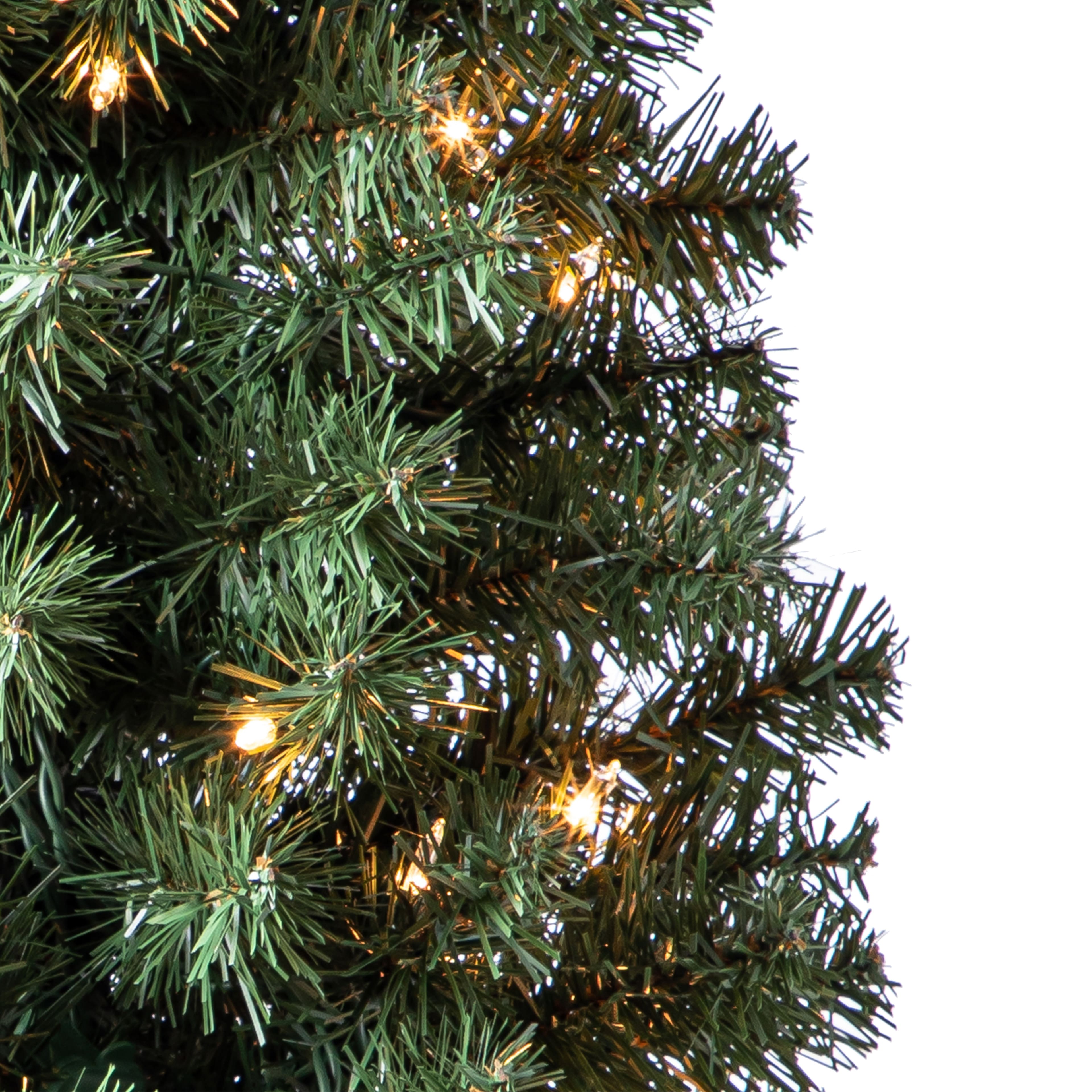 7ft. Pre-Lit Pencil Artificial Christmas Tree, Clear Lights by Ashland&#xAE;