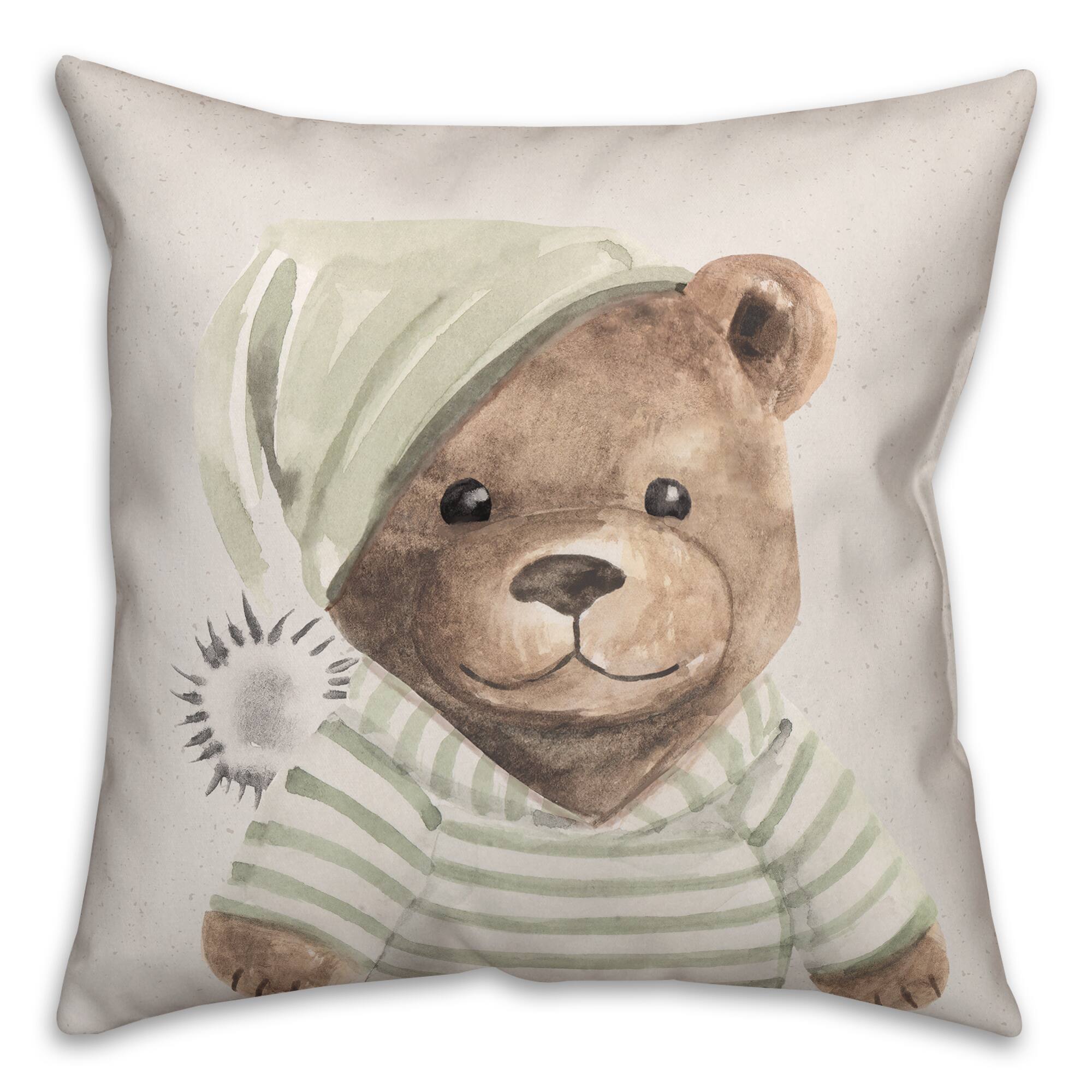 Handsome Teddy 18" x 18" Indoor/Outdoor Pillow