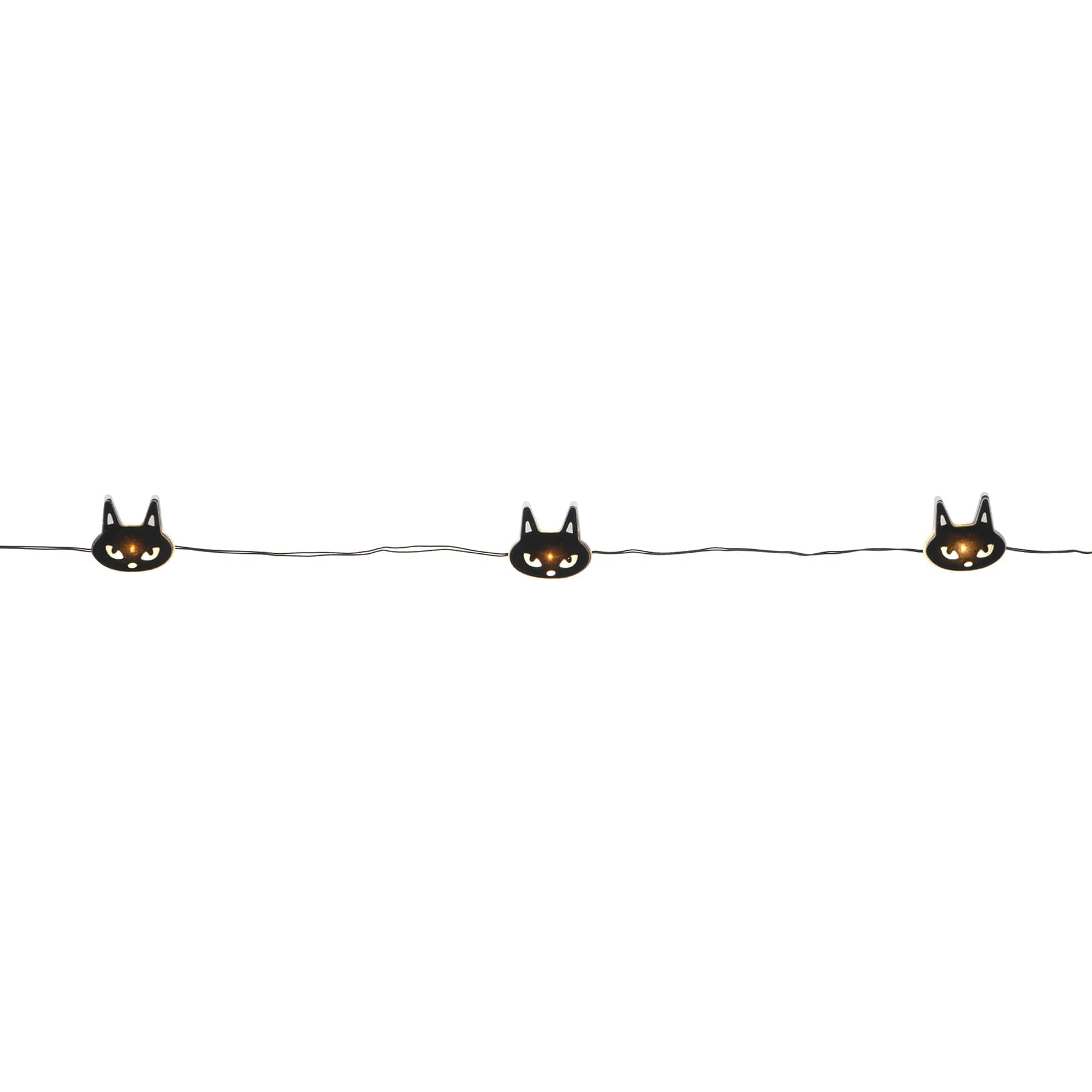 5.6ft. Black Cat Icon String Lights by Ashland&#xAE;