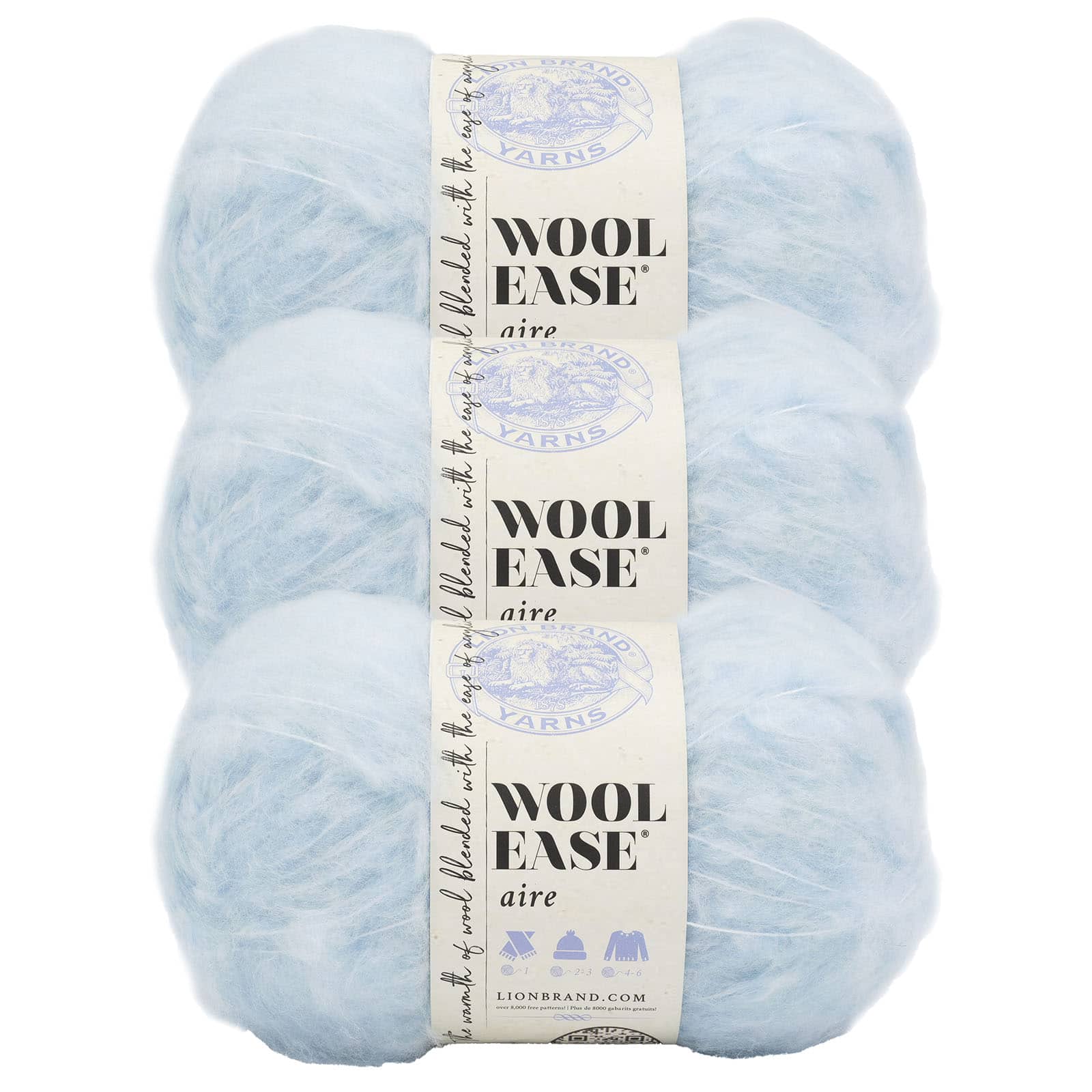 3 Pack Lion Brand&#xAE; Wool-Ease&#xAE; Aire Yarn