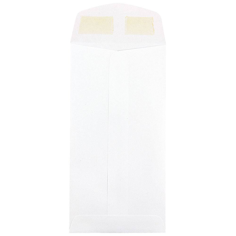 JAM Paper 3.5" x 6.5" White Coin Business Envelopes