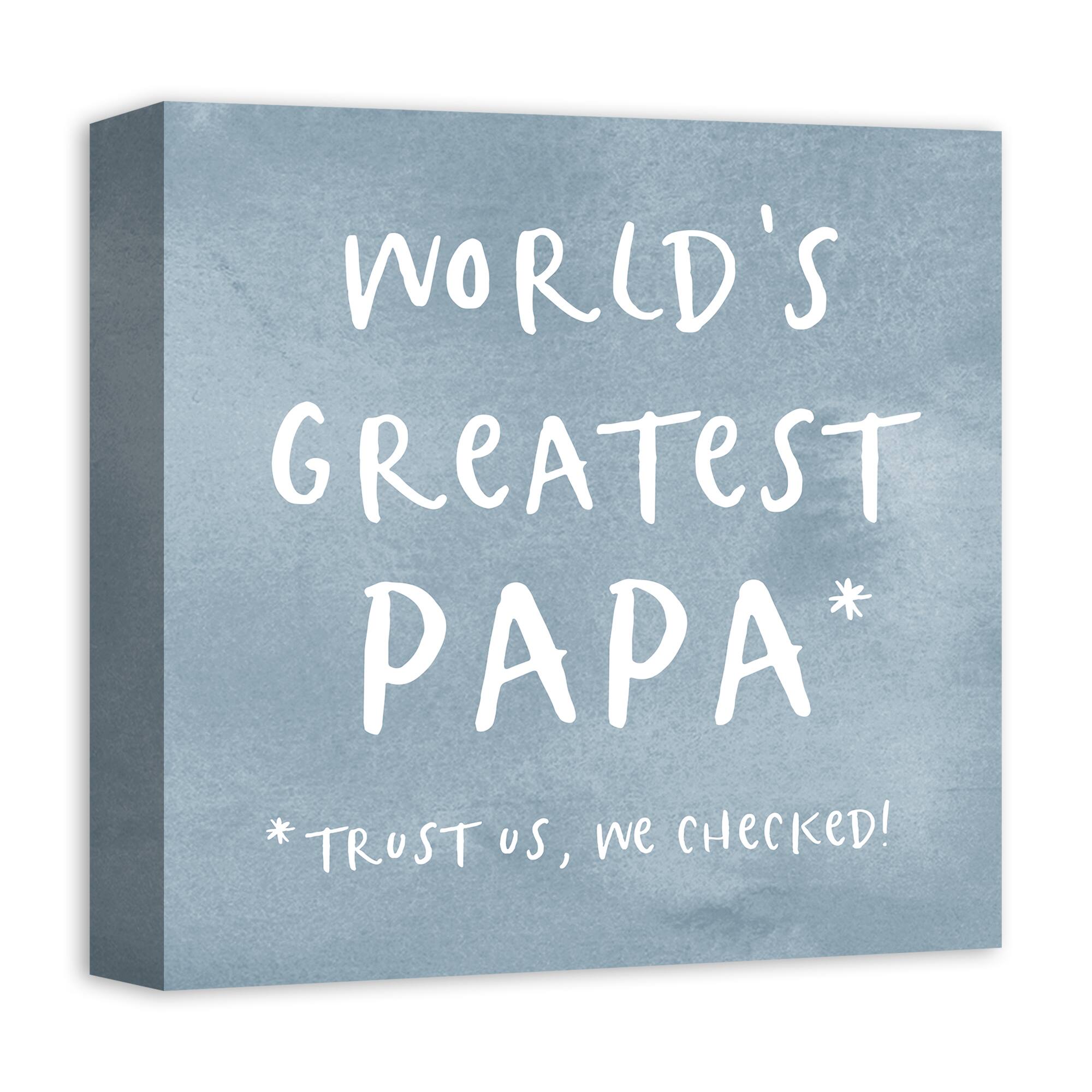 World&#x27;s Greatest Papa Canvas Wall Art