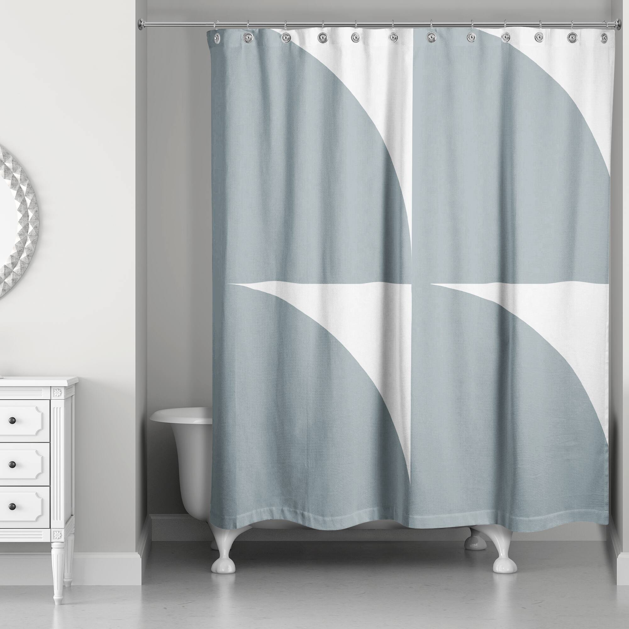 Quarter Circle 71" x 74" Shower Curtain