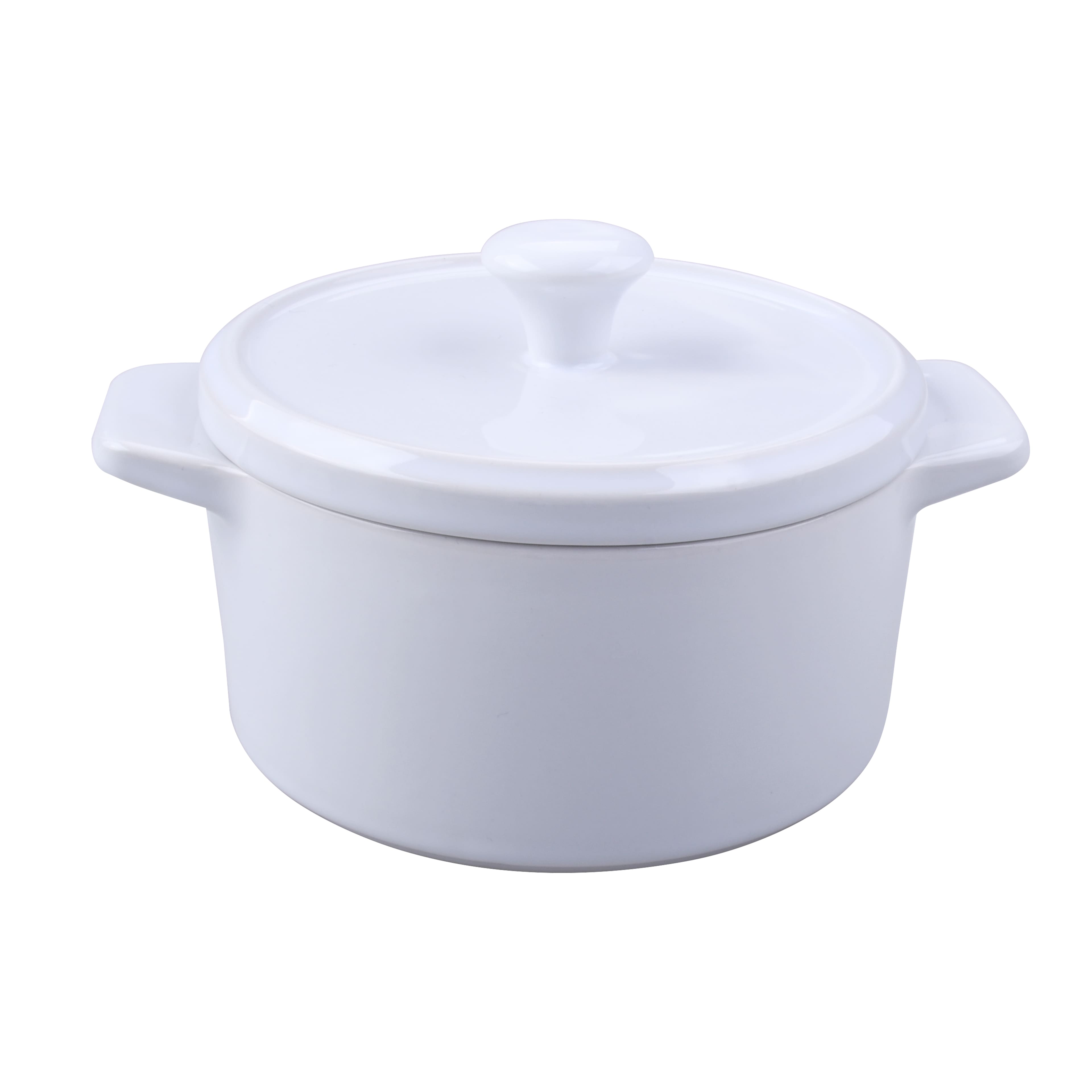 Mini White Ceramic Covered Casserole Dish by Celebrate It Michaels