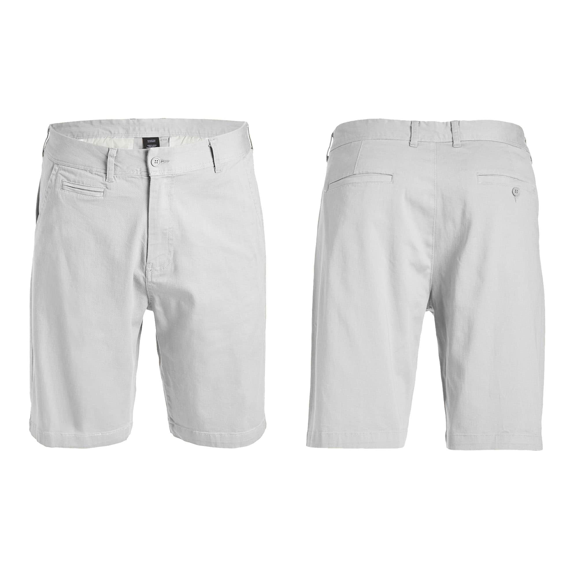 Galaxy by Harvic Men's Flat Front Slim Fit Stretch Chino Shorts