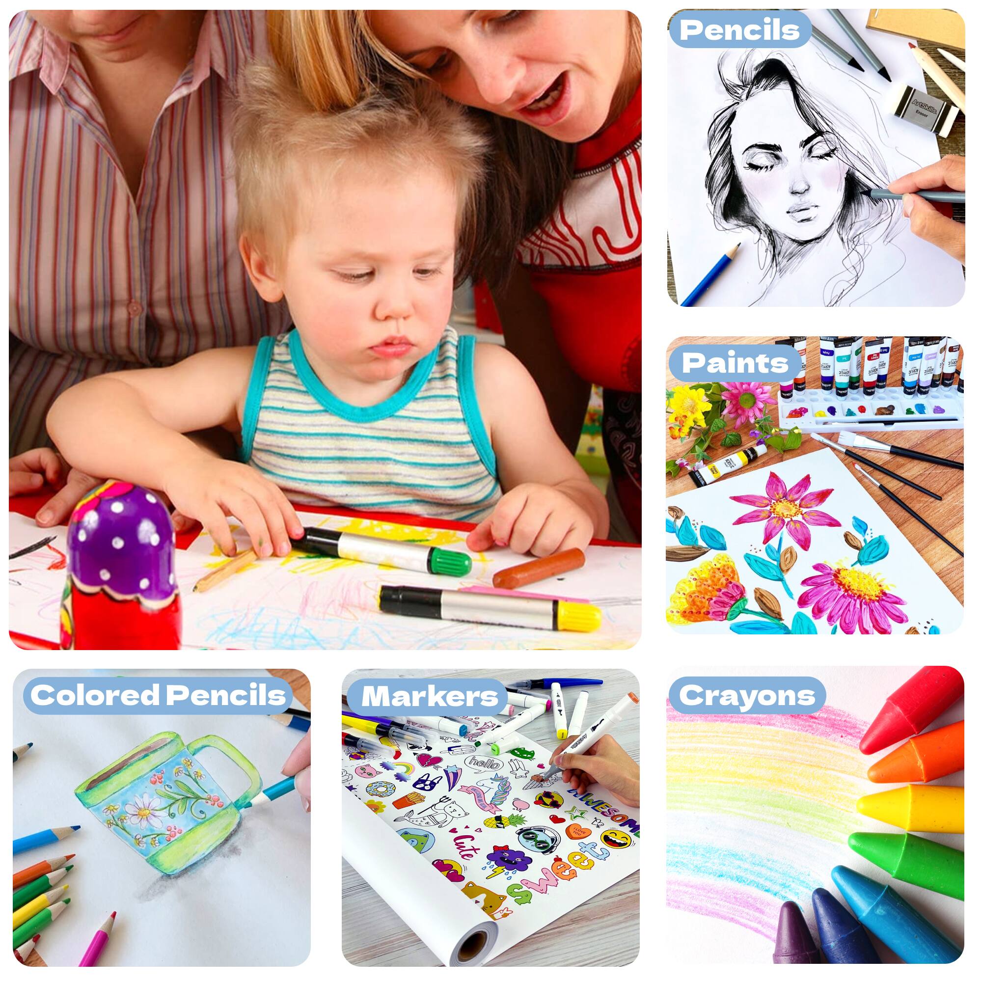 ArtSkills® 50ft. x 17" White Banner Roll