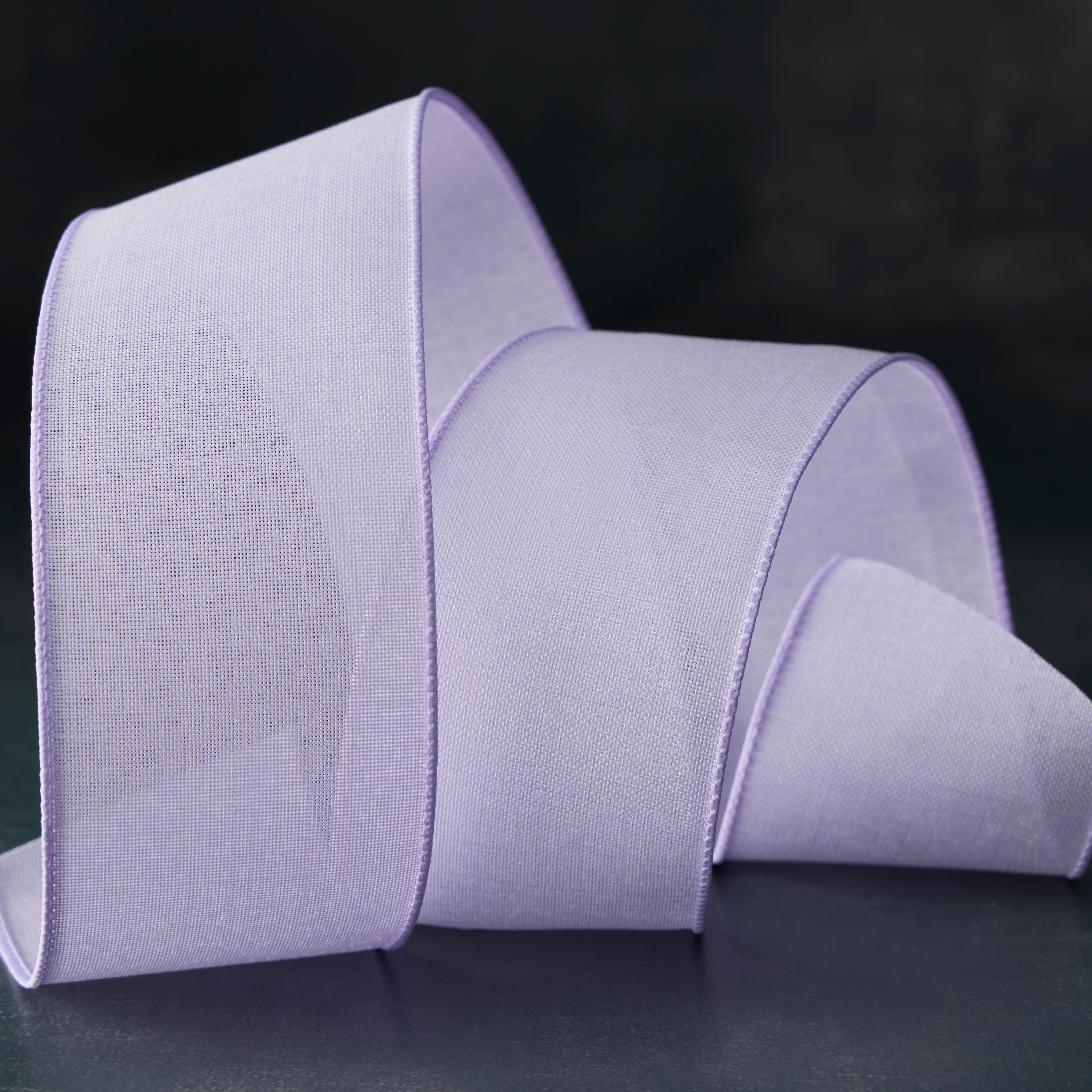 12 Pack: 2.5" x 25ft. Faux Linen Wired Ribbon by Celebrate It™ Décor