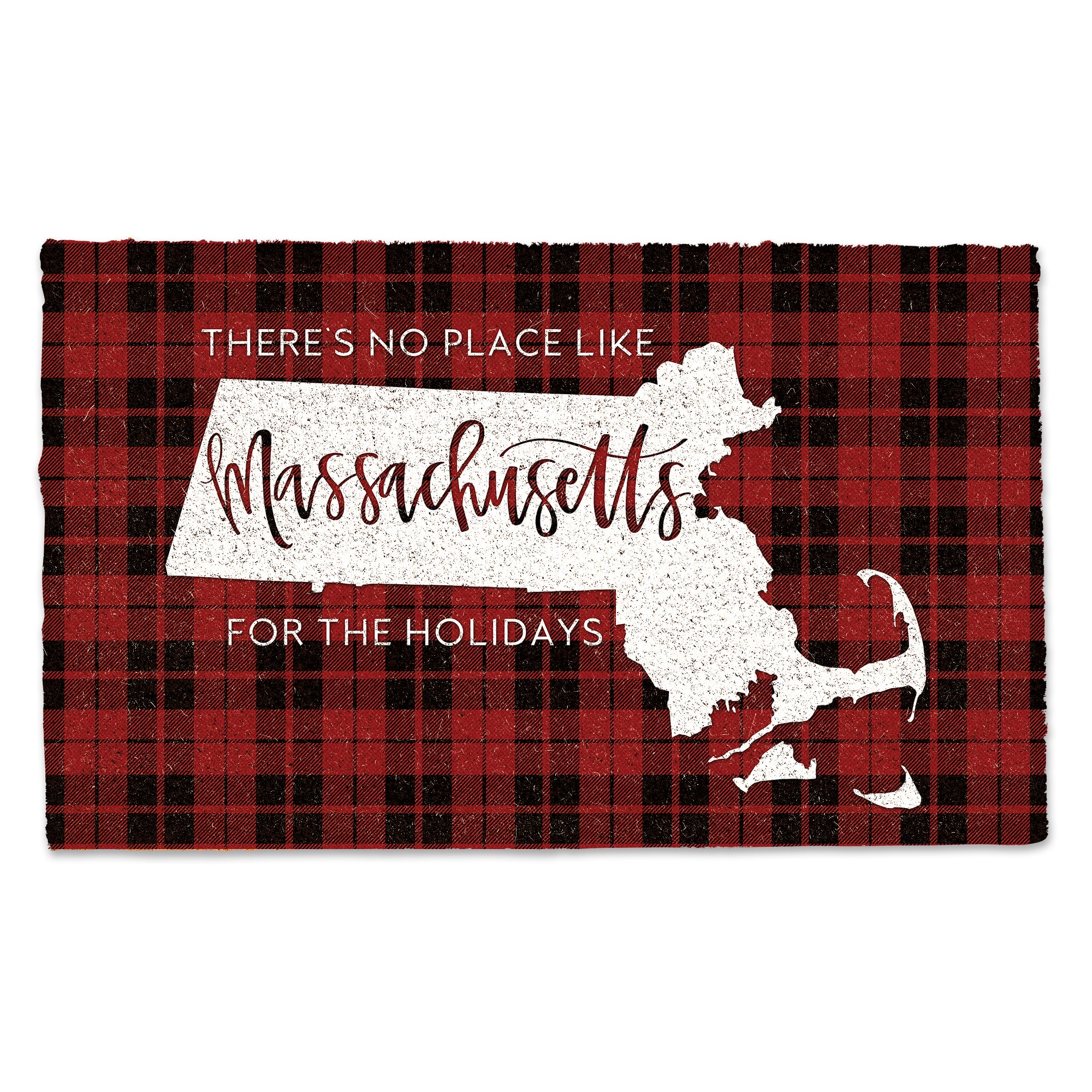 There's No Place Like Massachusetts for the Holidays Doormat