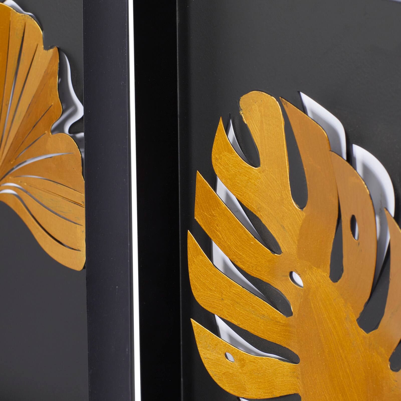 Black Contemporary Metal Wall D&#xE9;cor Set
