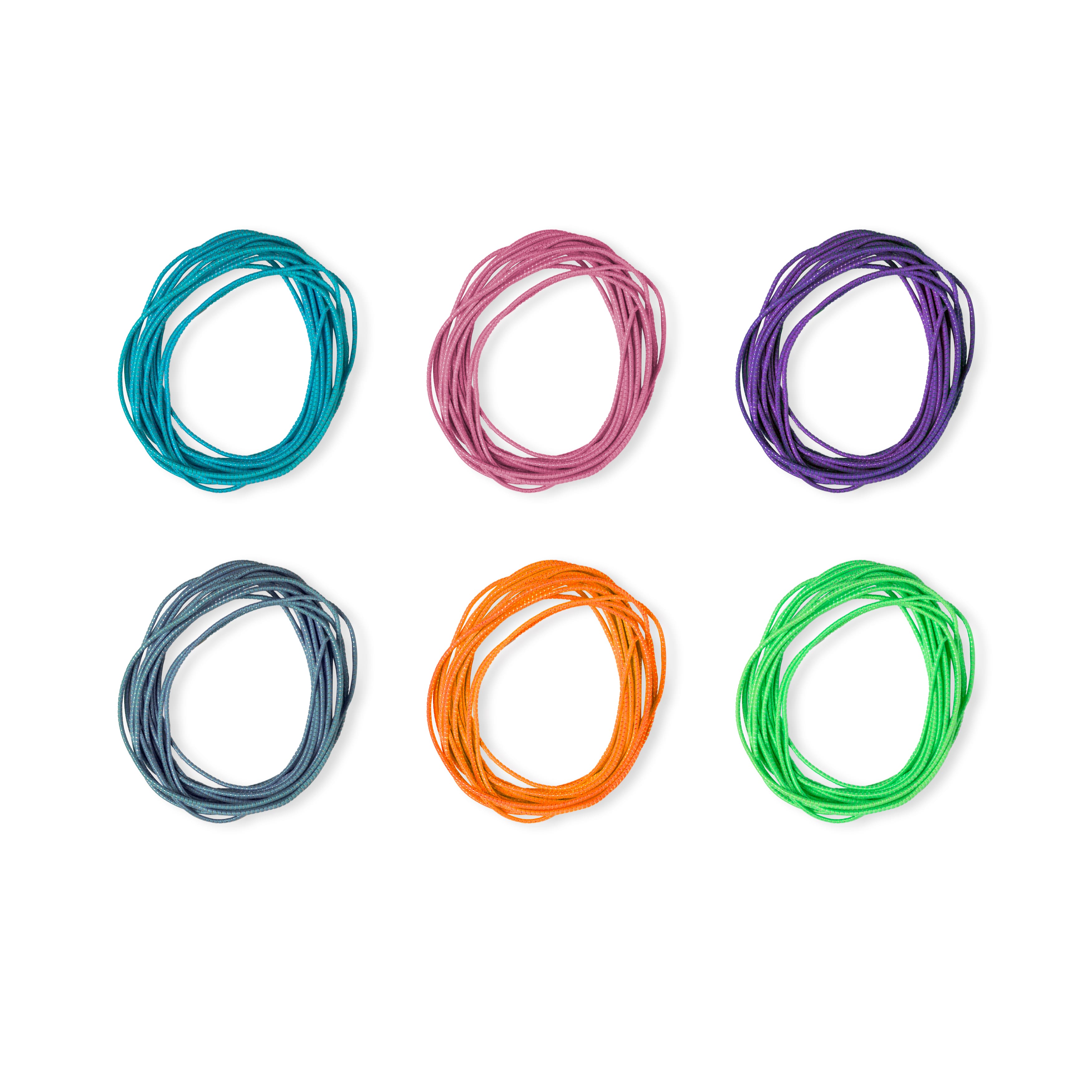 12 Packs: 6 ct. (72 total) Sparkle Elastic Cords by Creatology&#x2122;