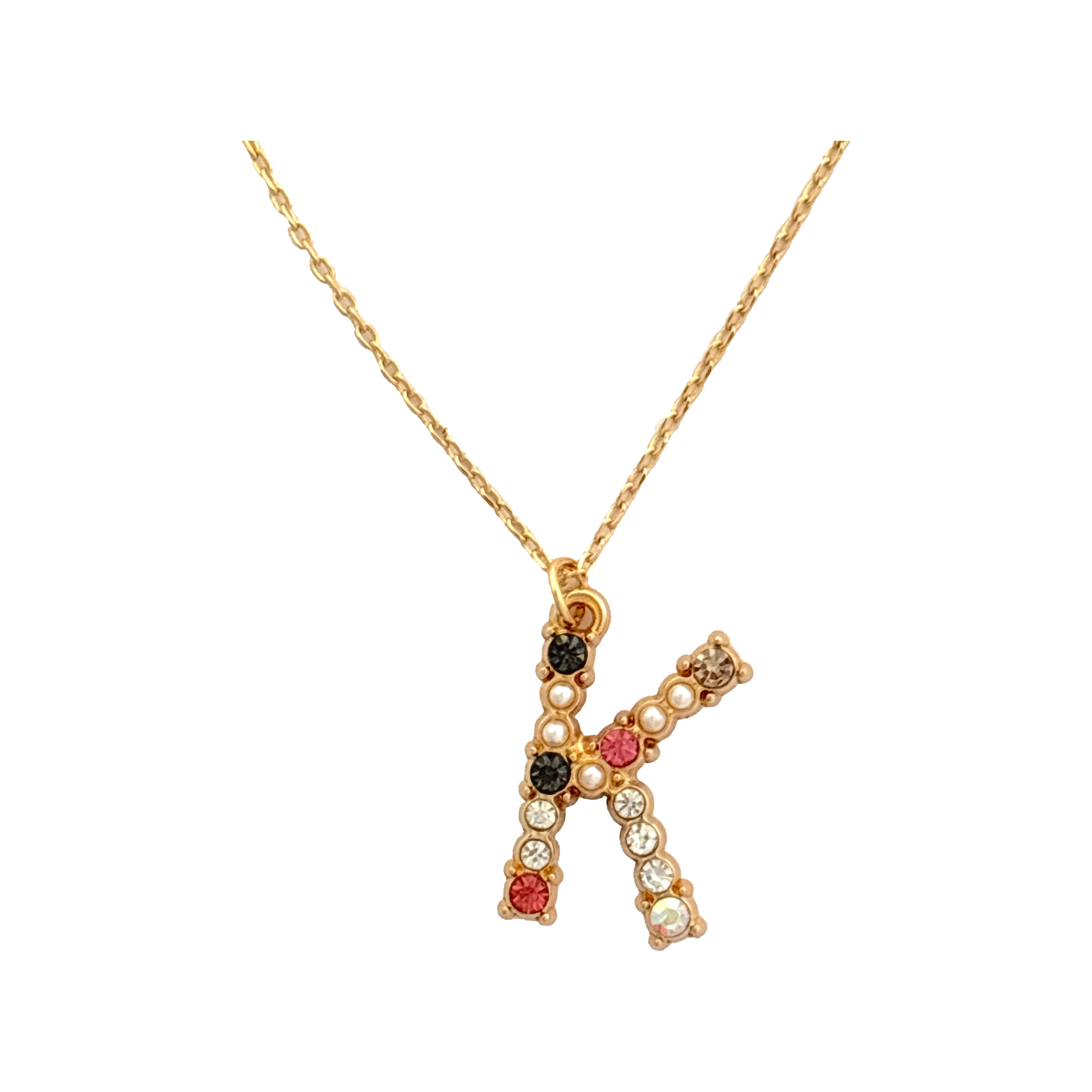 Blue Moon Studio&#x2122; Gold-Colored Alphabet Stone Charm Set