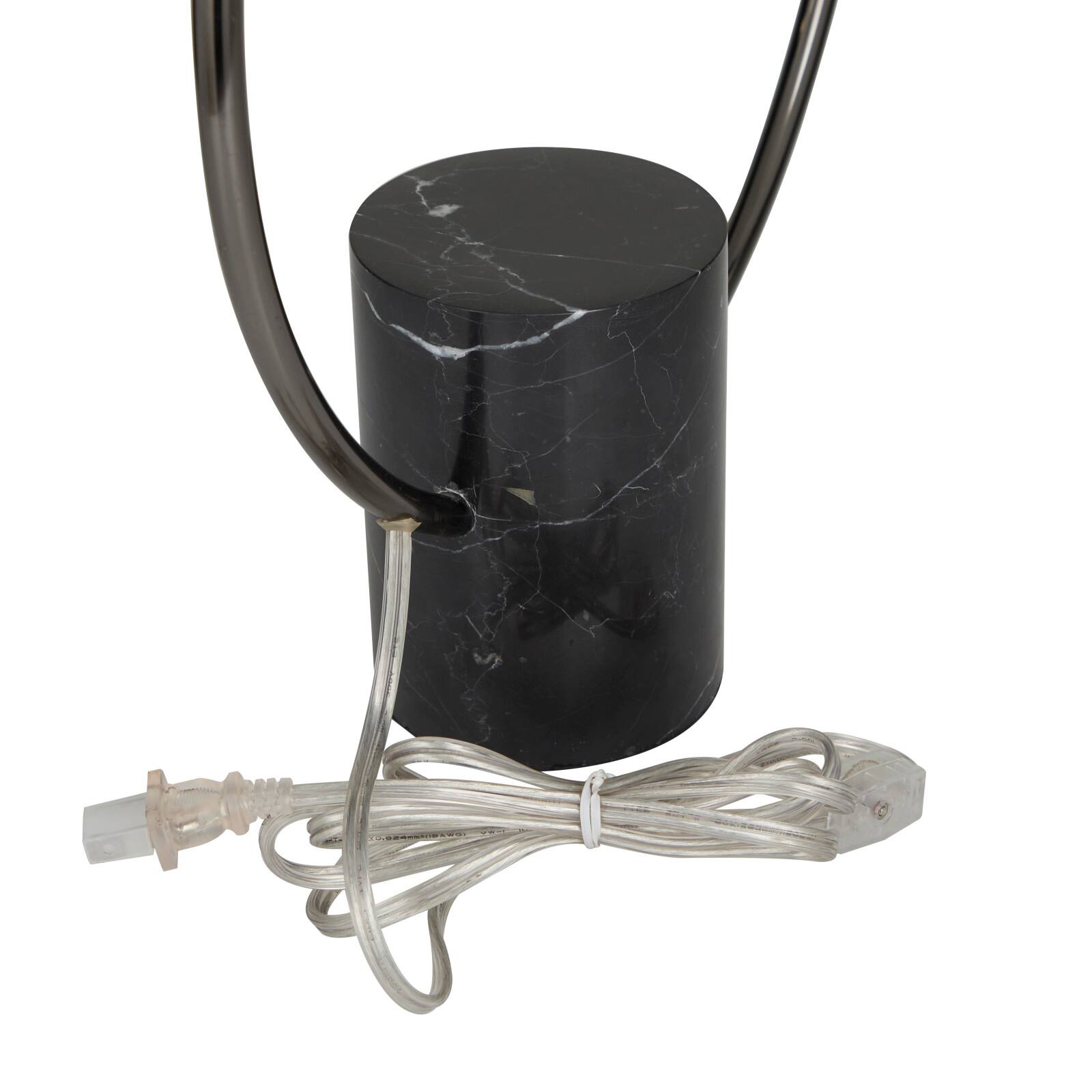 17.5" Marble Contemporary Abstract Accent Lamp