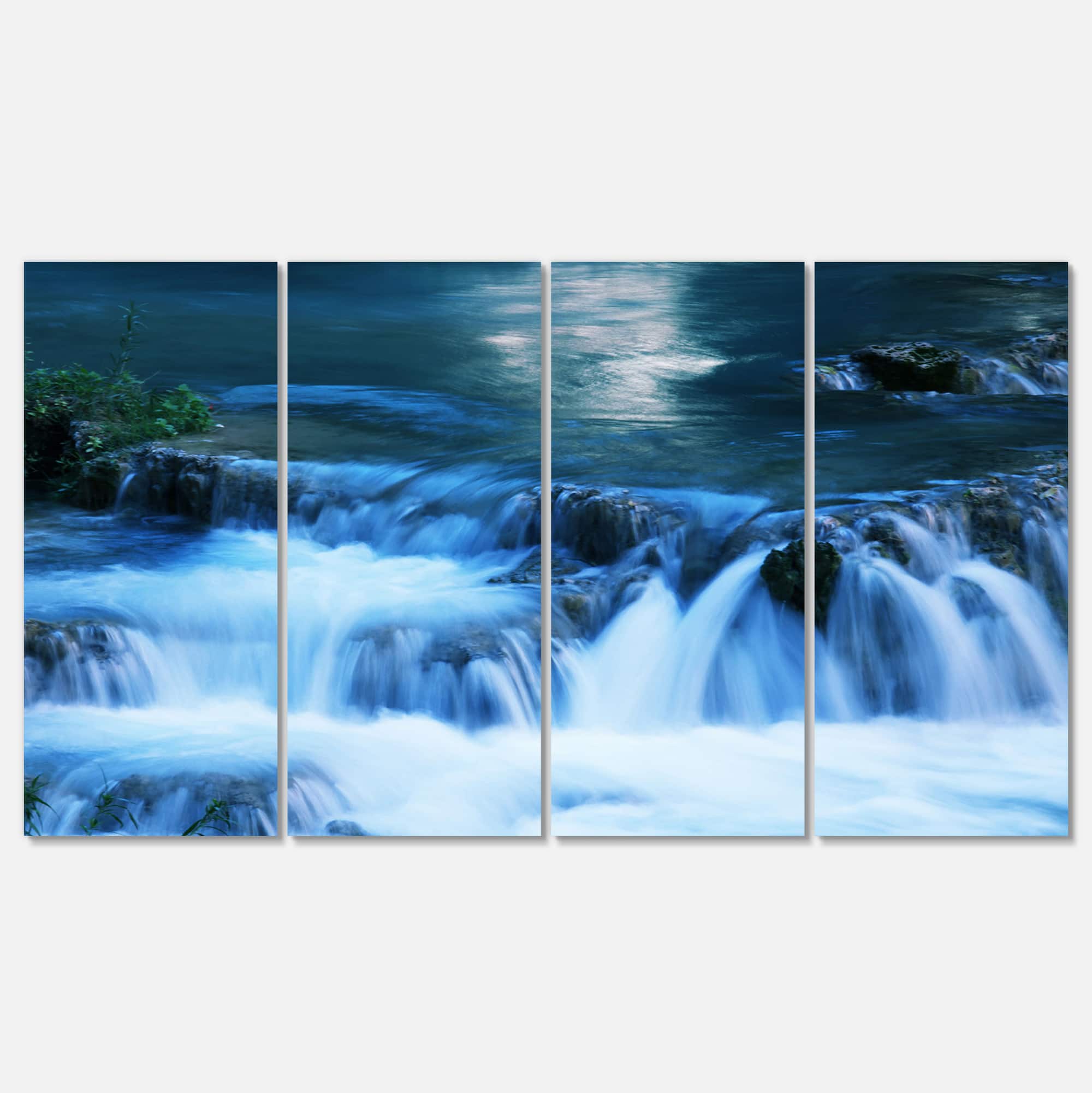Designart - Beautiful Small Blue Waterfalls