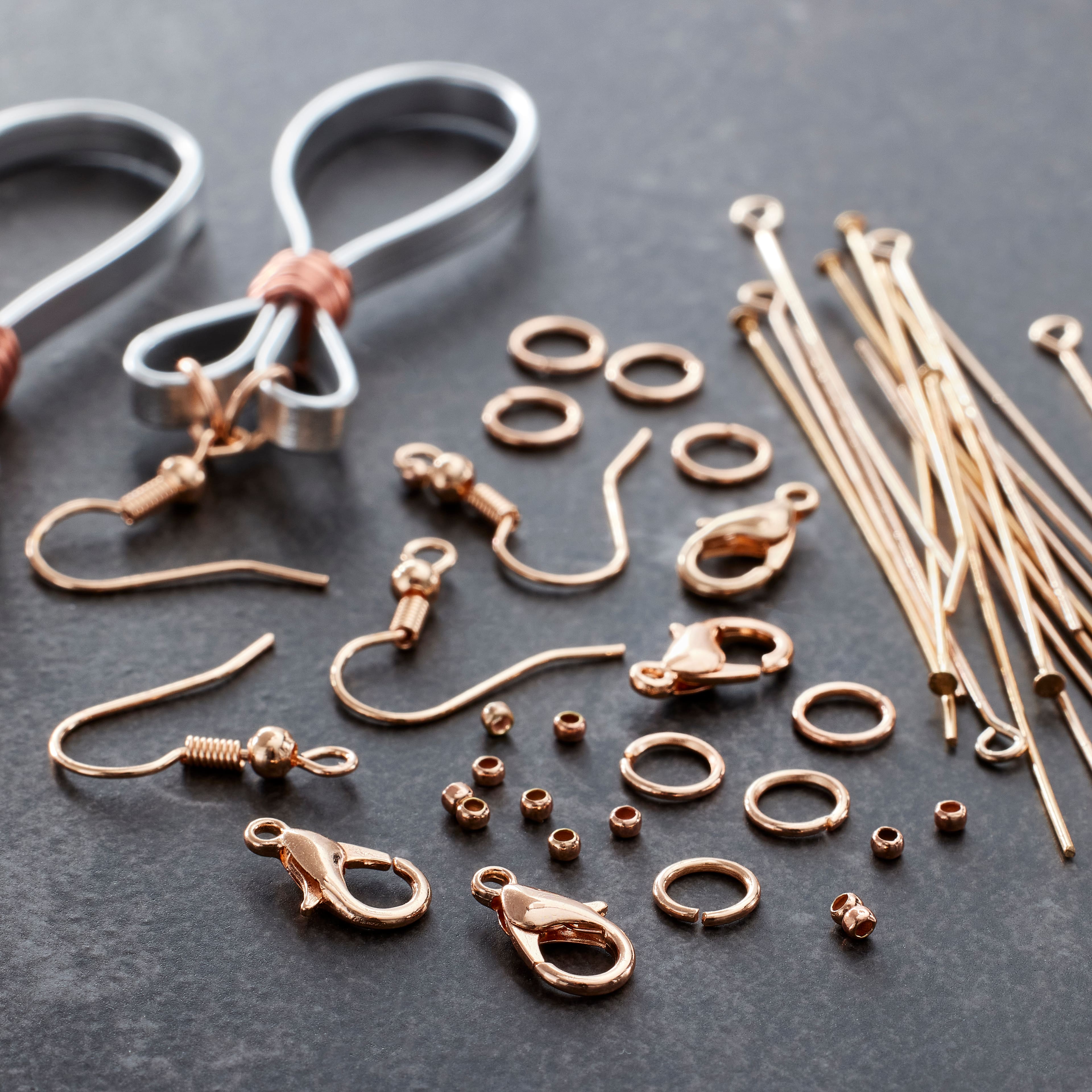 12 Pack: Rose Gold Jewelry Finding Kit by Bead Landing&#x2122;