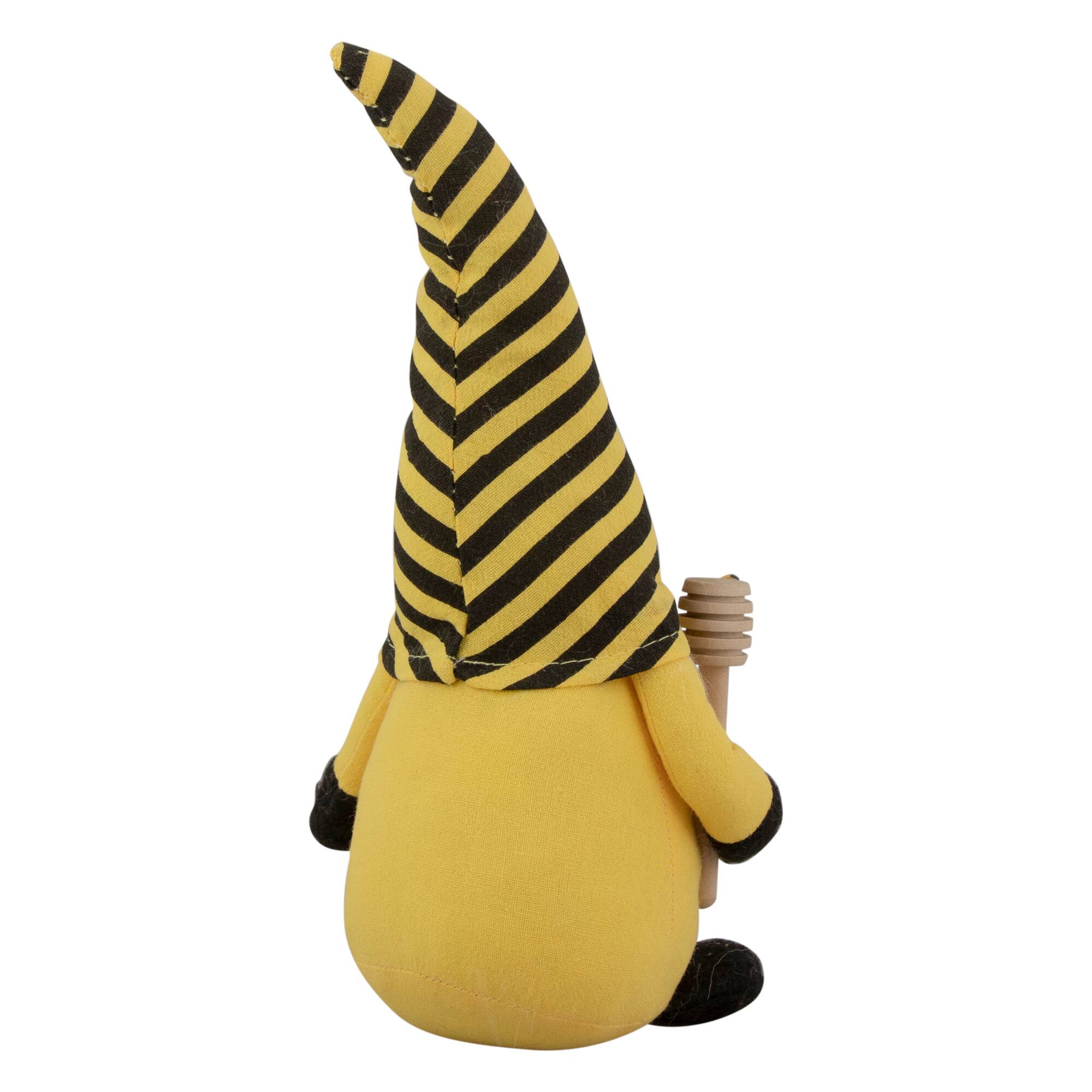 10&#x22; Yellow &#x26; Black Bumblebee Springtime Gnome