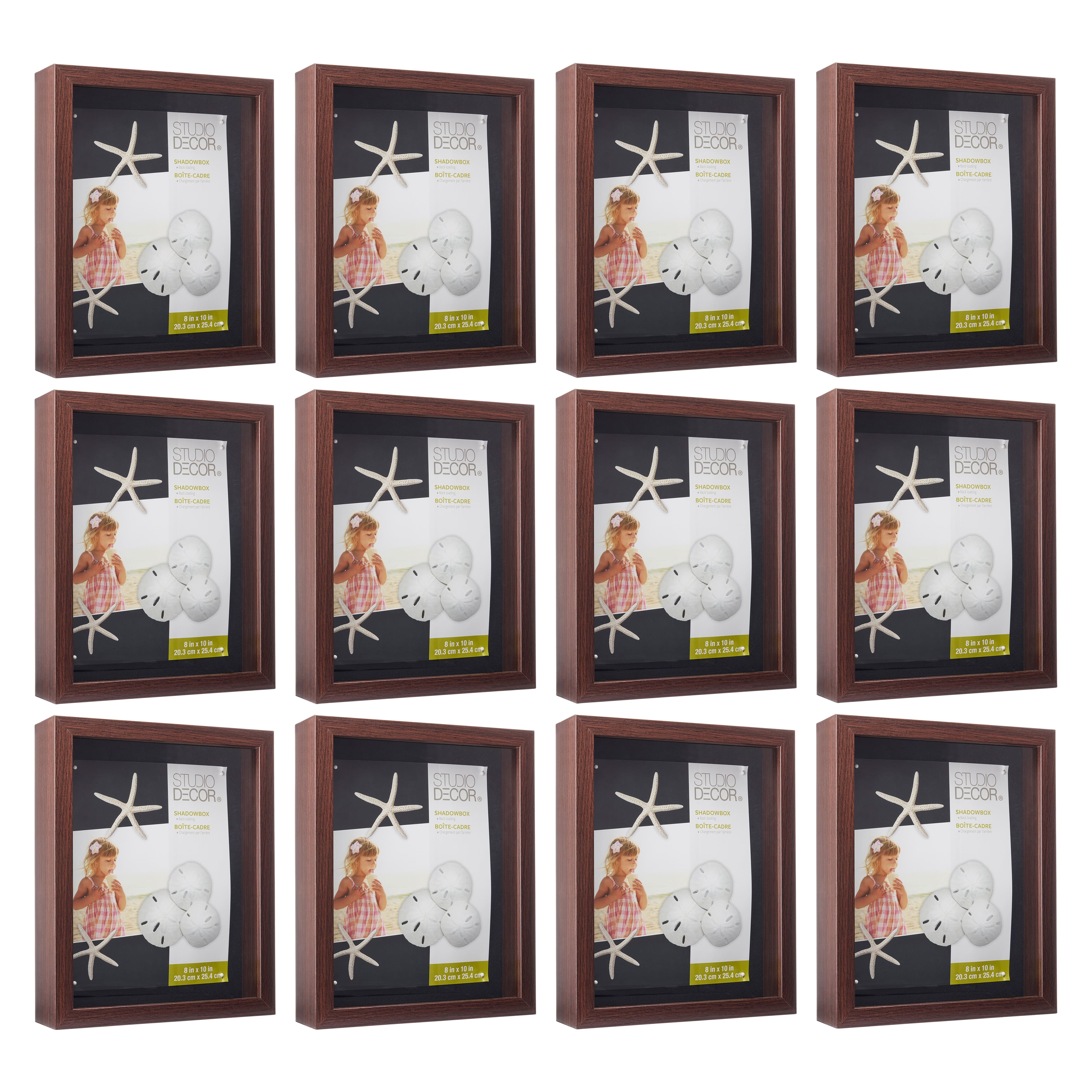 12 Pack: Espresso 8" x 10" Shadow Box by Studio Décor®
