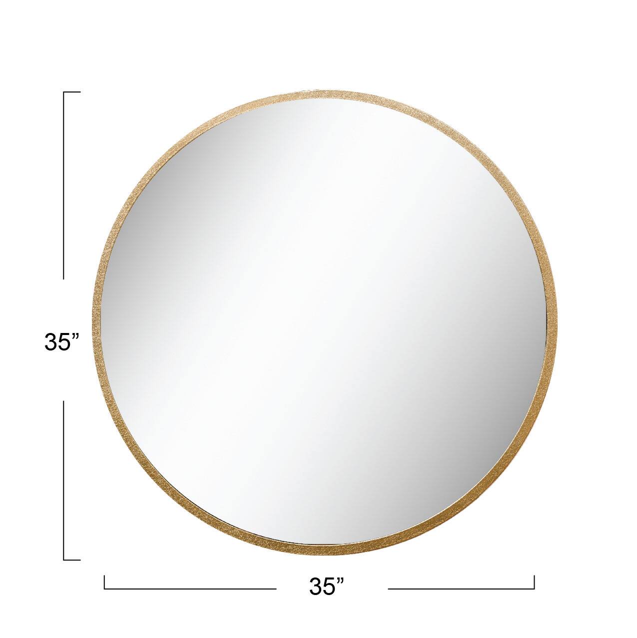 Hello Honey® 36" Round Metal Framed Wall Mirror