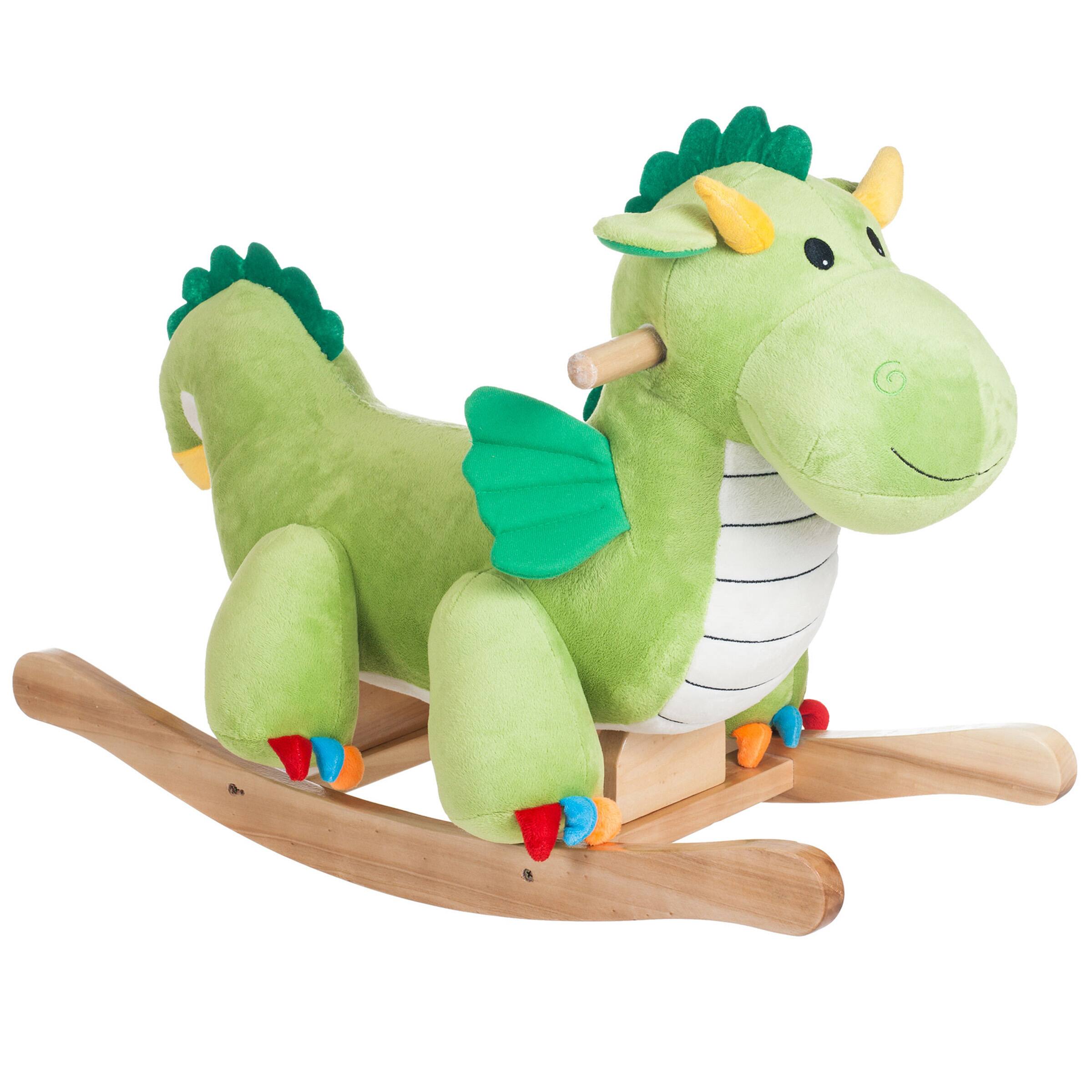 Toy Time Plush Rocking Dragon Ride-On