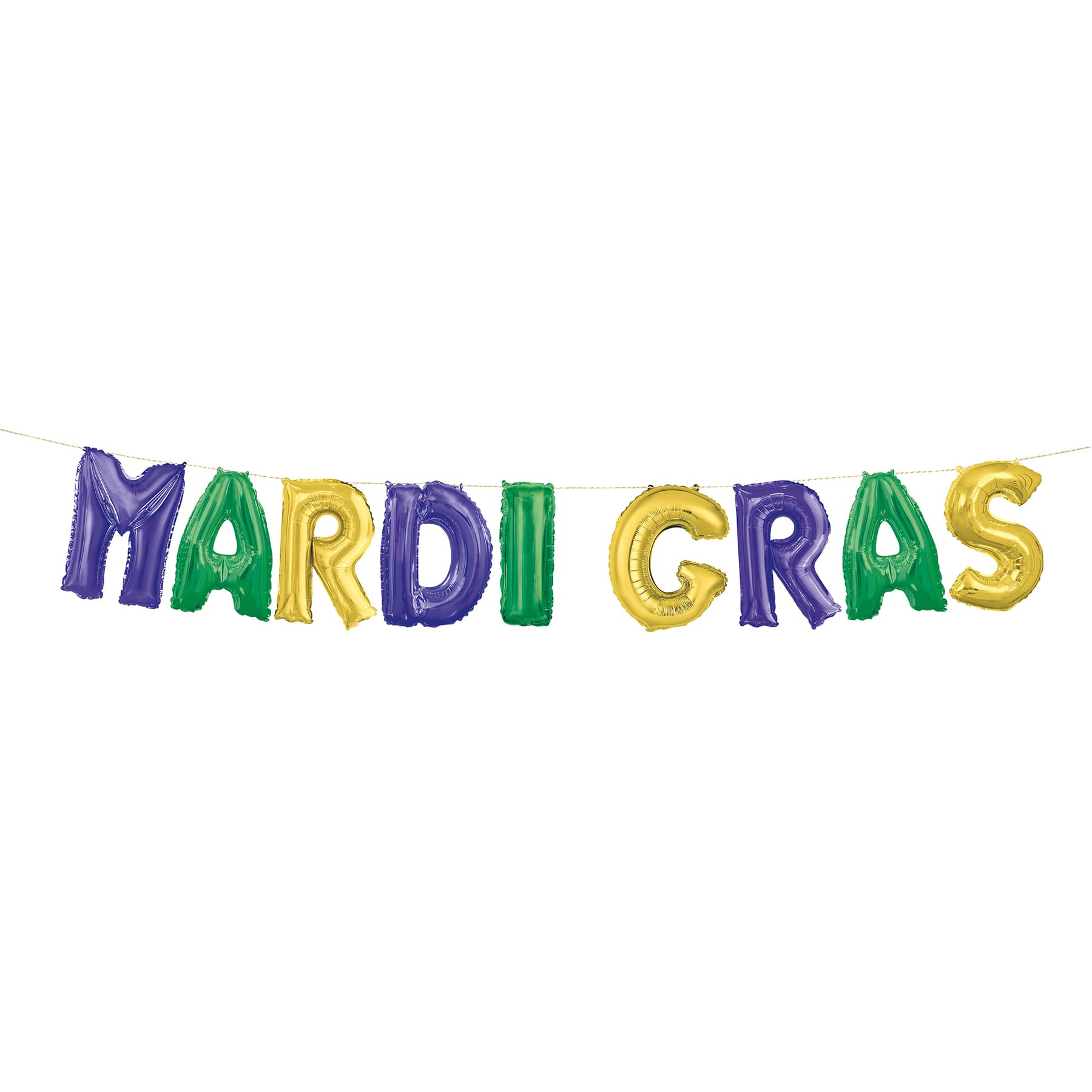 Mardi Gras Letter Balloon Garland Mardi Gras Party Decorations