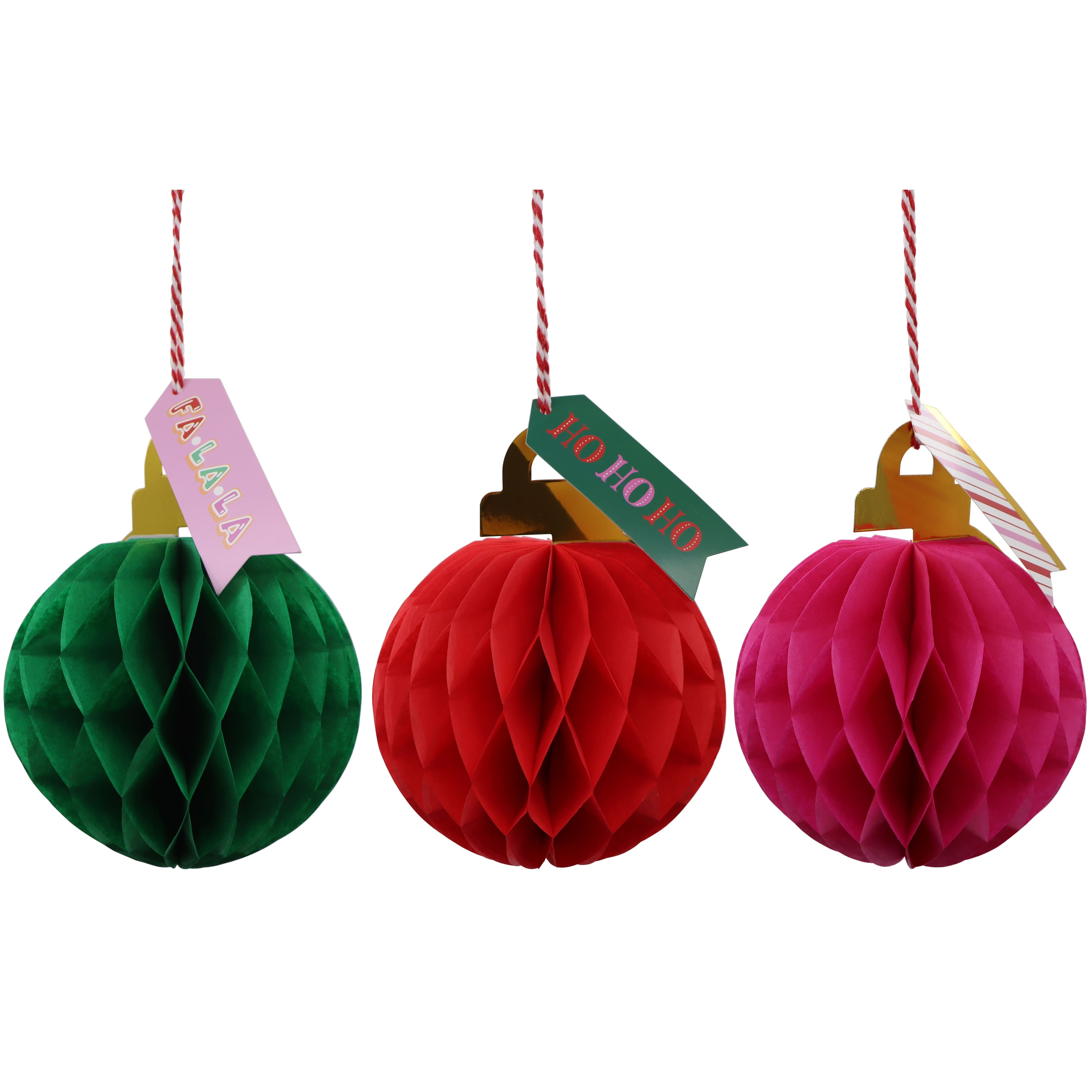 5&#x22; Honeycomb Ball Ornament Set by Celebrate It&#x2122;