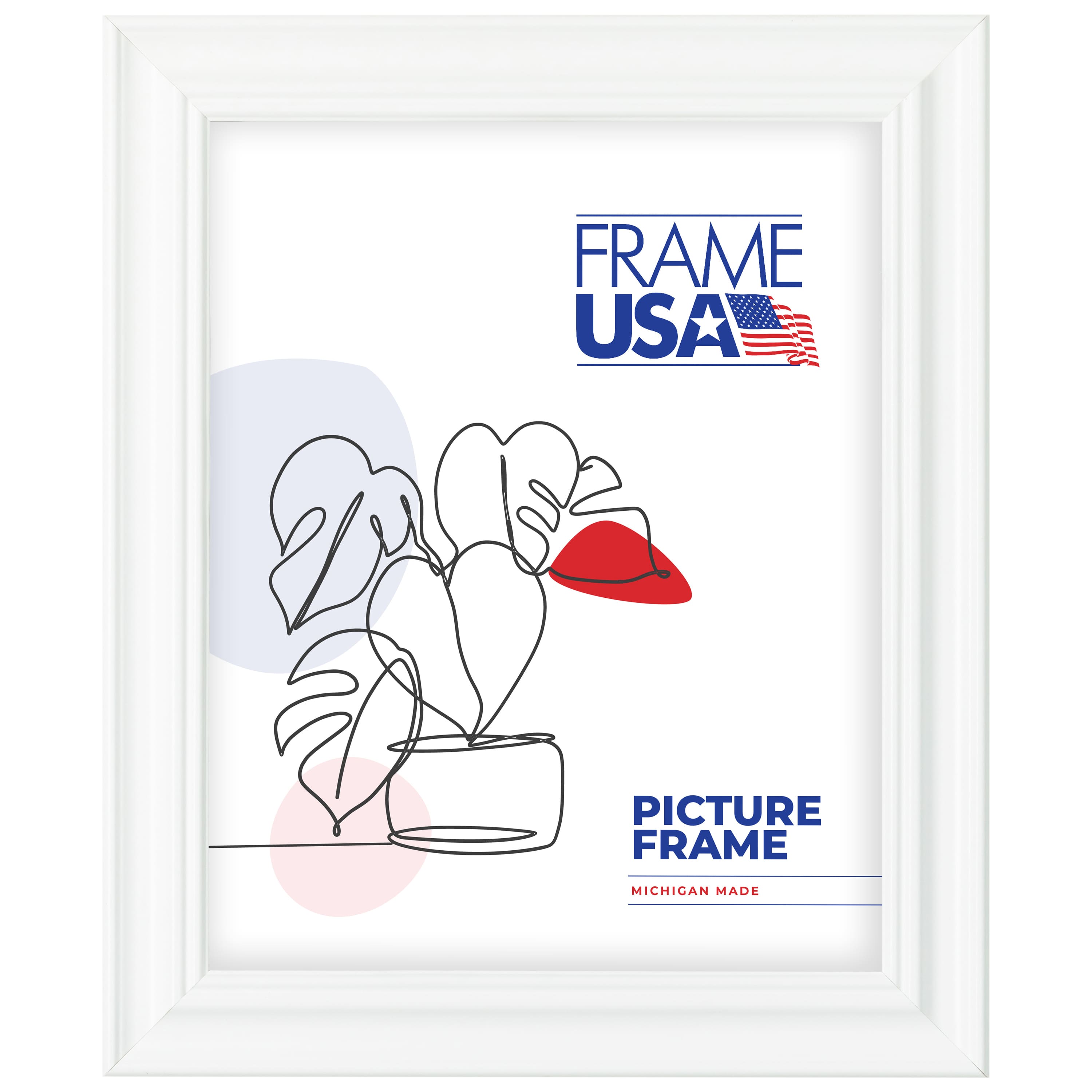 Frame USA Value Added White Single Image Picture Frame