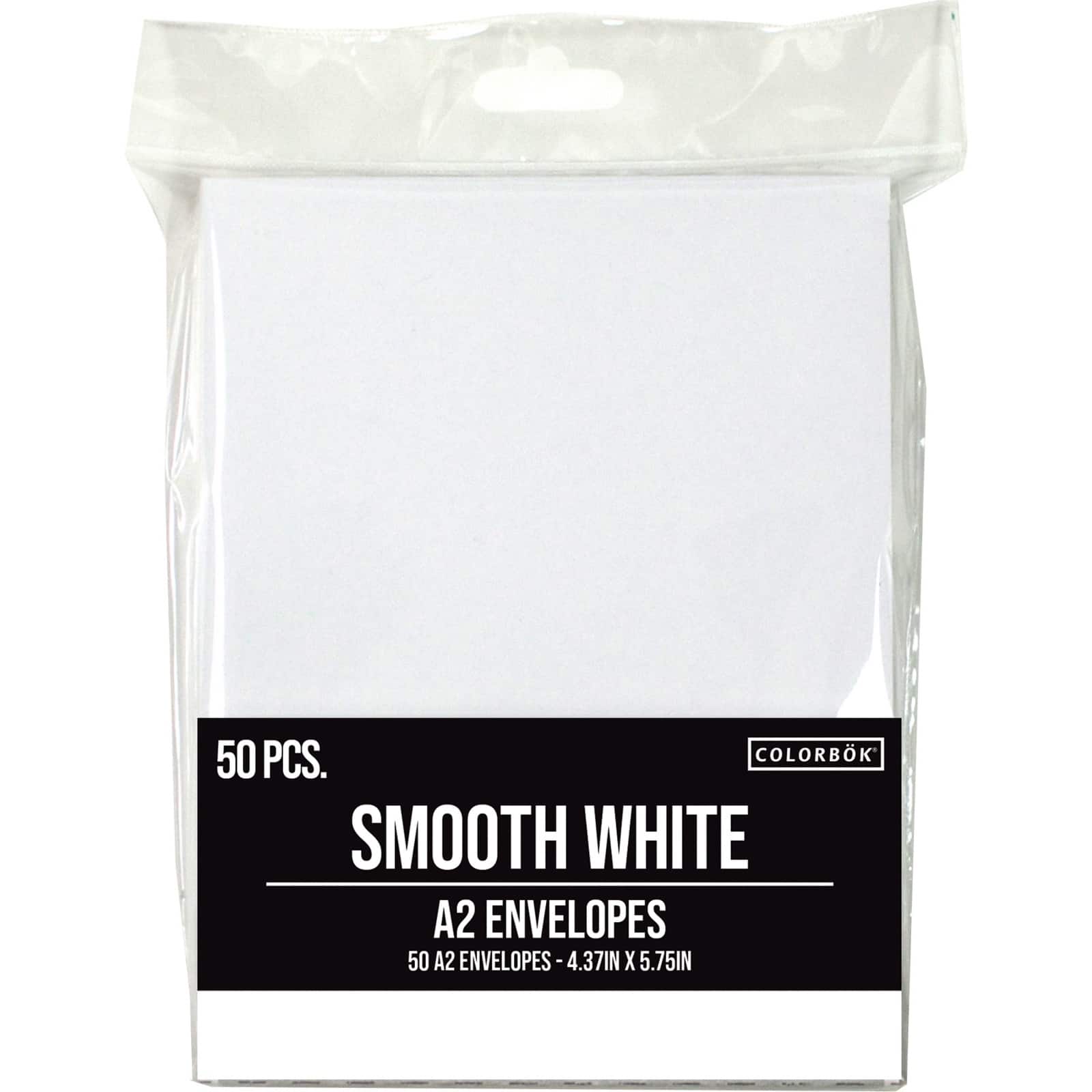 Colorbok&#xAE; White A2 Envelopes, 50ct.