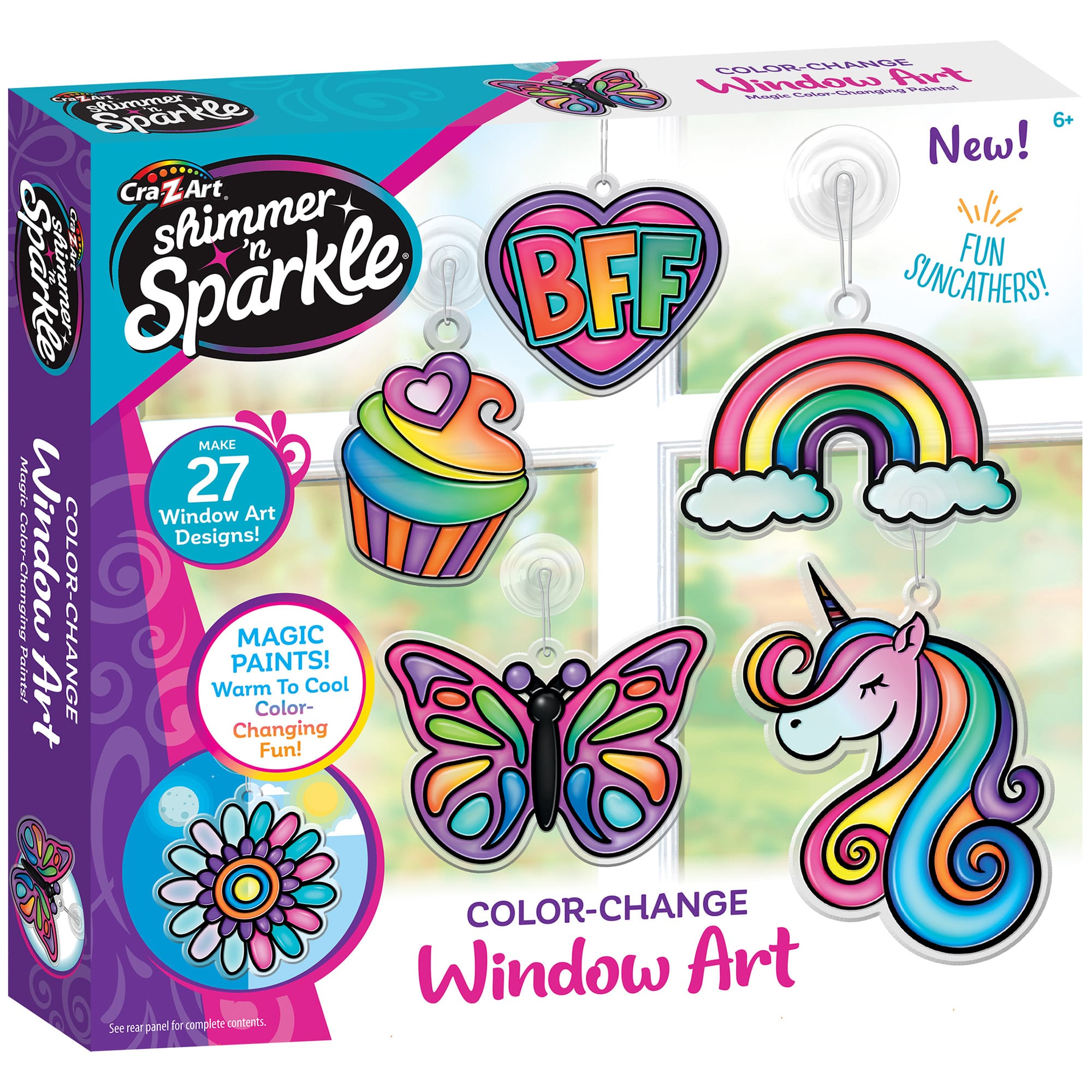 Cra-Z-Art&#xAE; Shimmer &#x27;n Sparkle Color Change Window Art