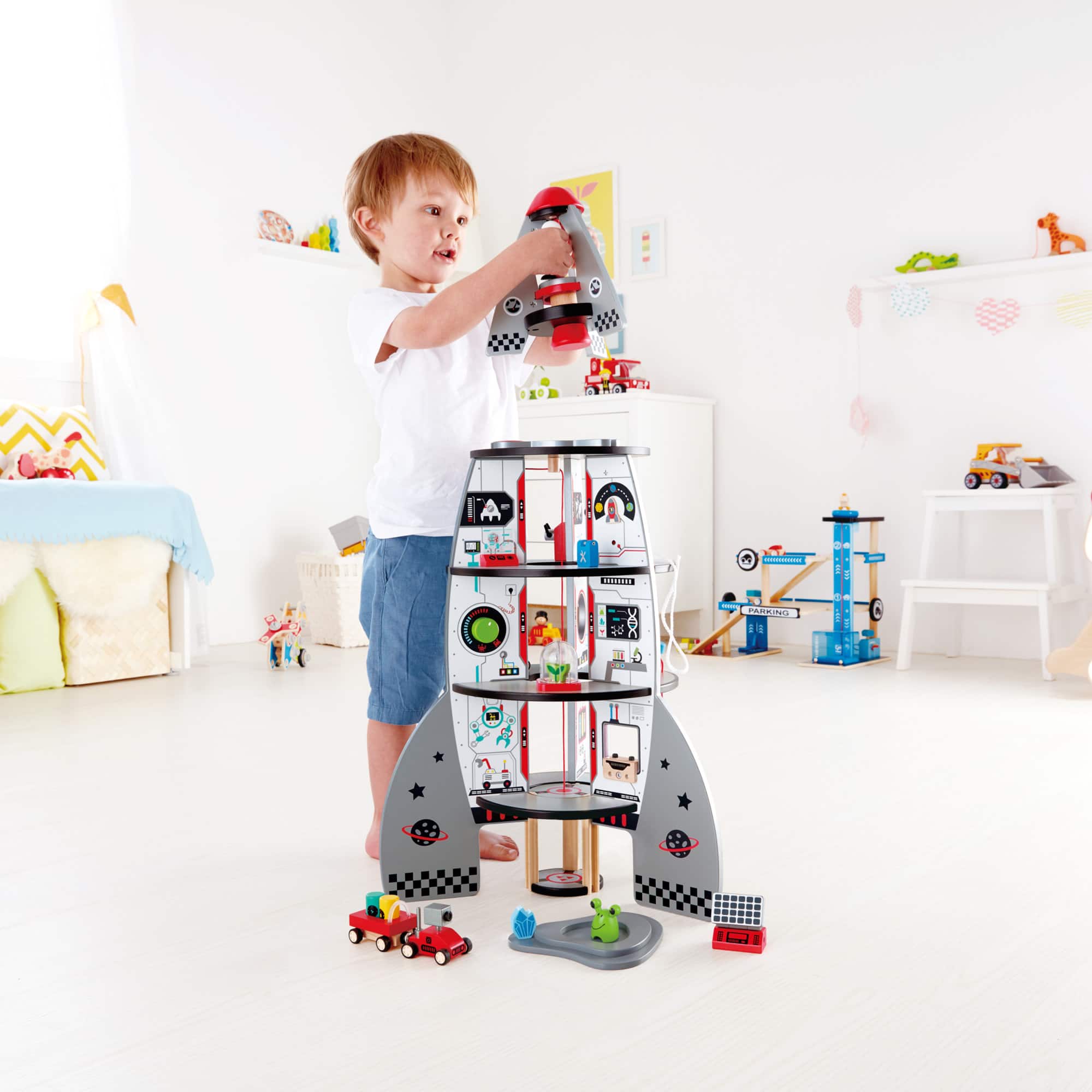 Hape 4-Stage Rocket Ship Playset | Michaels