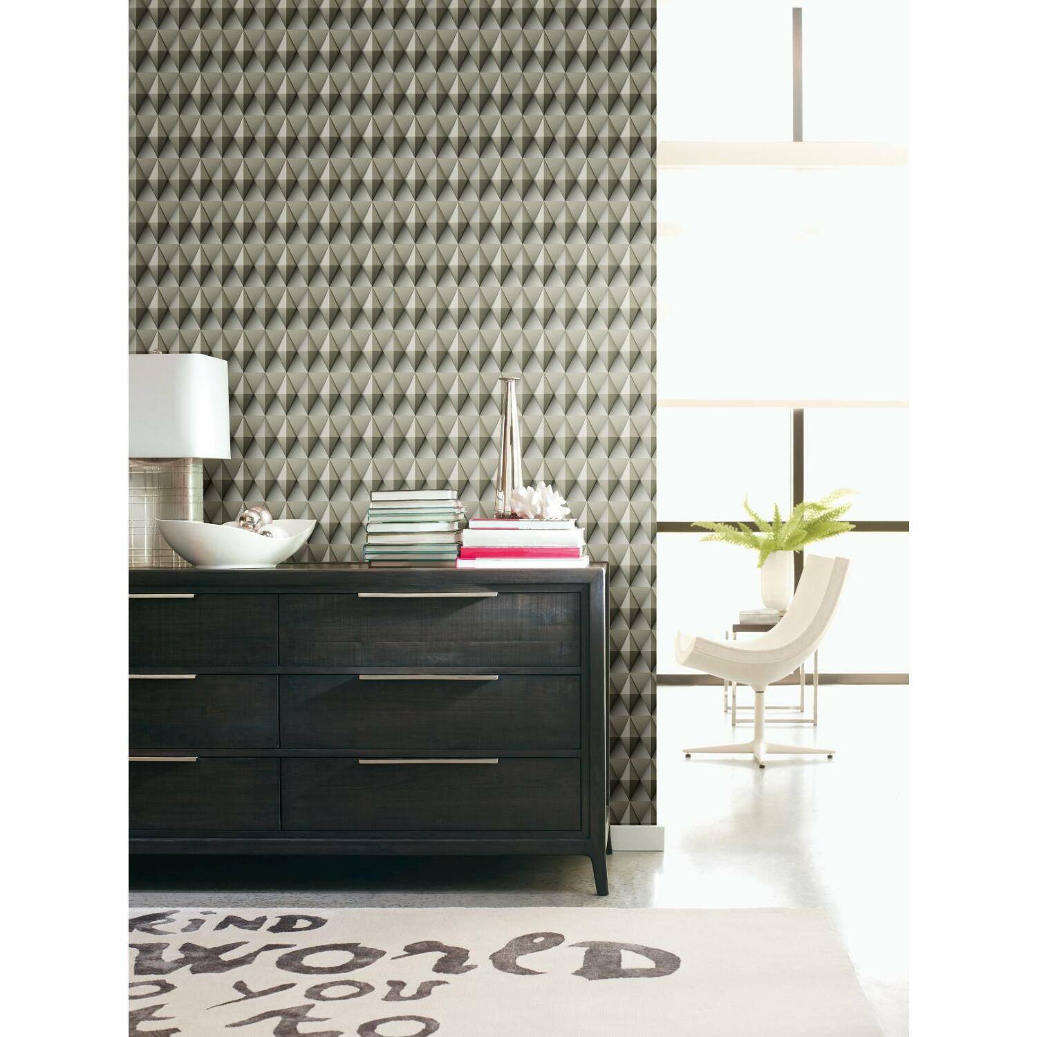RoomMates Paragon Geometric Peel &#x26; Stick Wallpaper