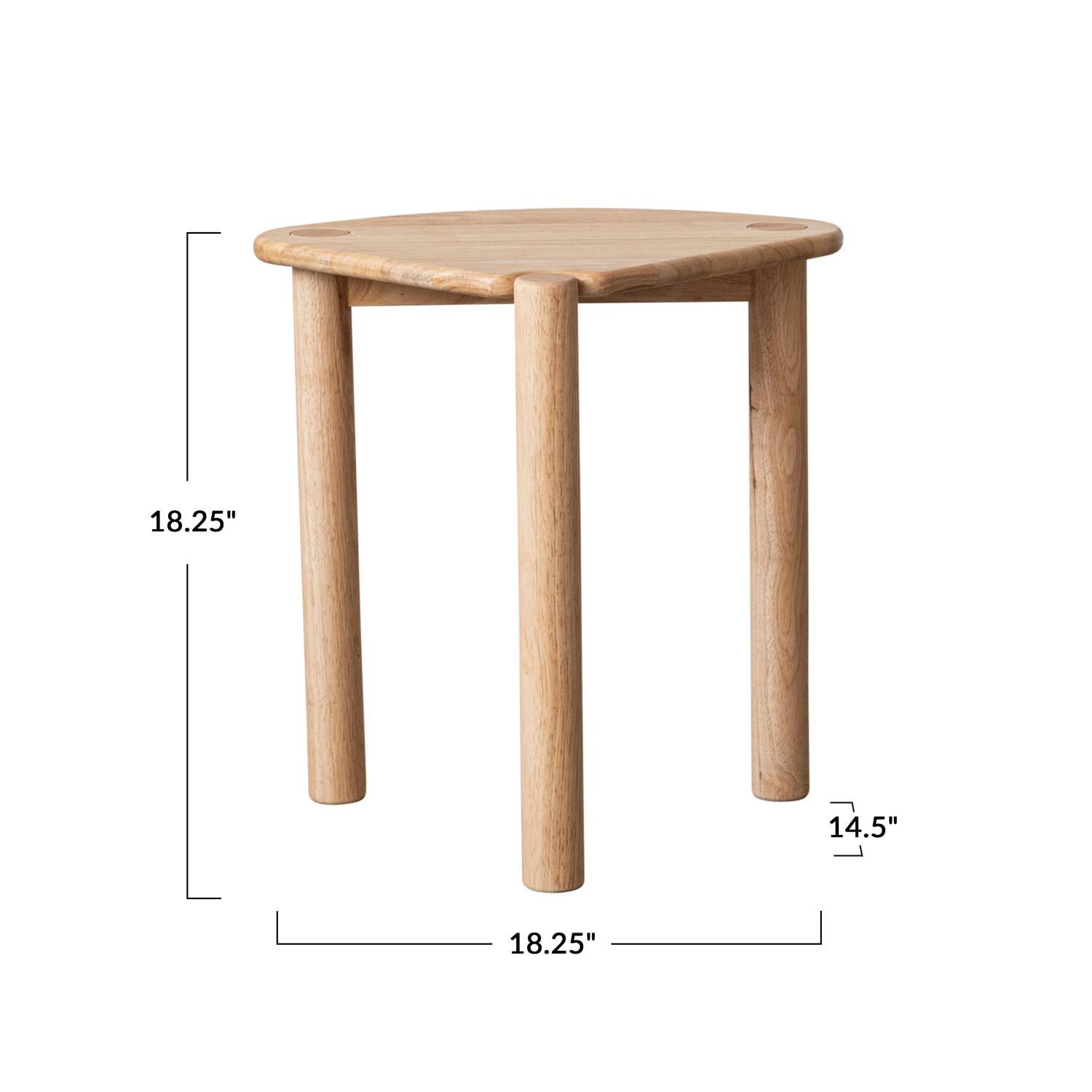Hello Honey&#xAE; Natural Rubberwood Side Table