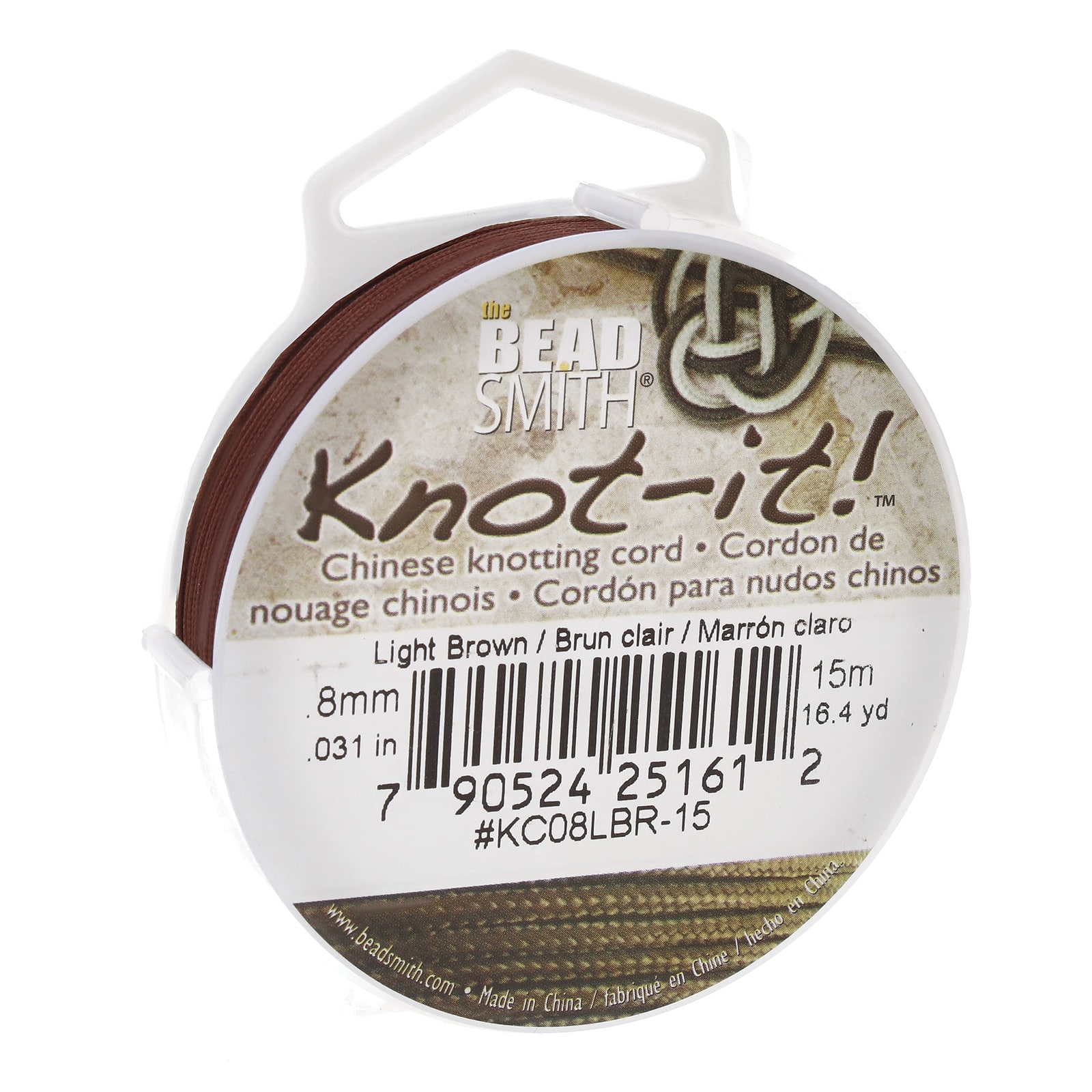 The Beadsmith® Knot-it!™ 0.8mm Chinese Knotting Cord