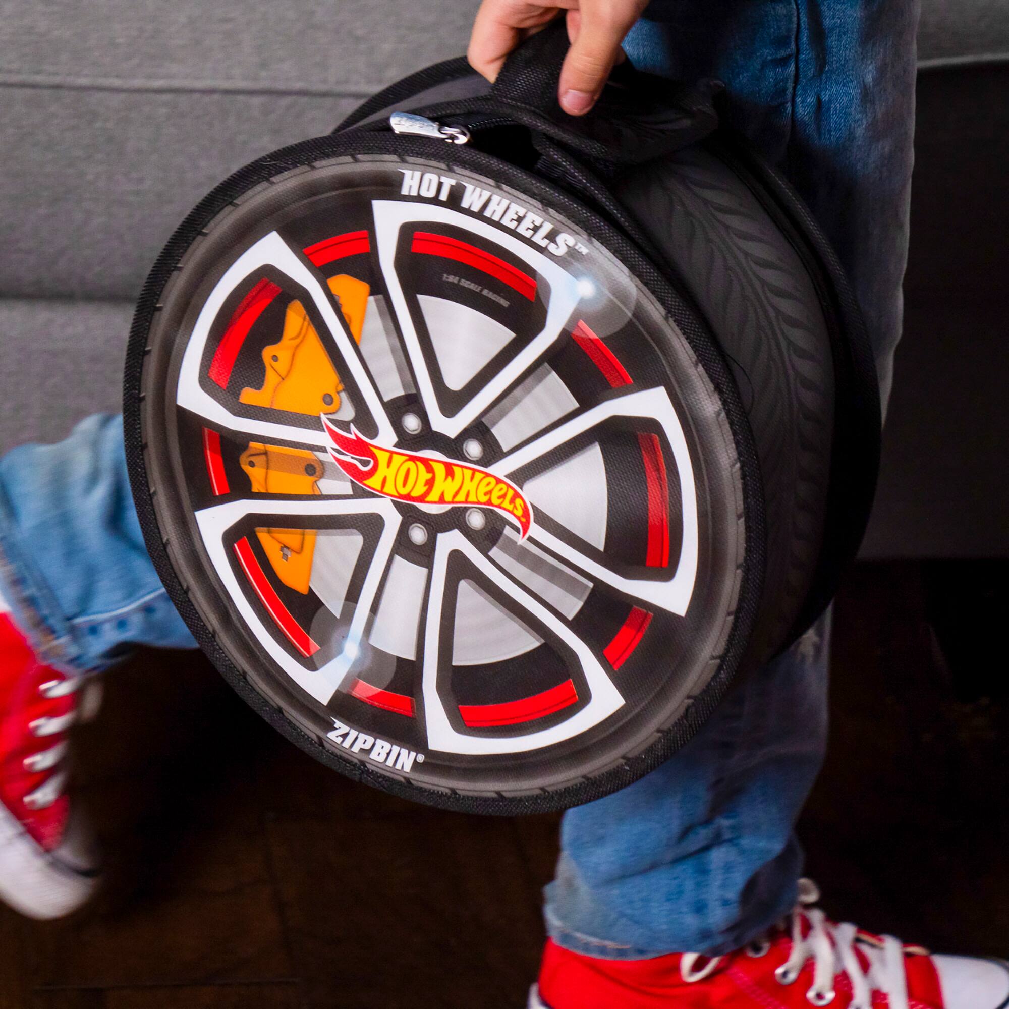 Tara Toy ZipBin Hot Wheels Wheelie Track Pack & Racetrack Mat