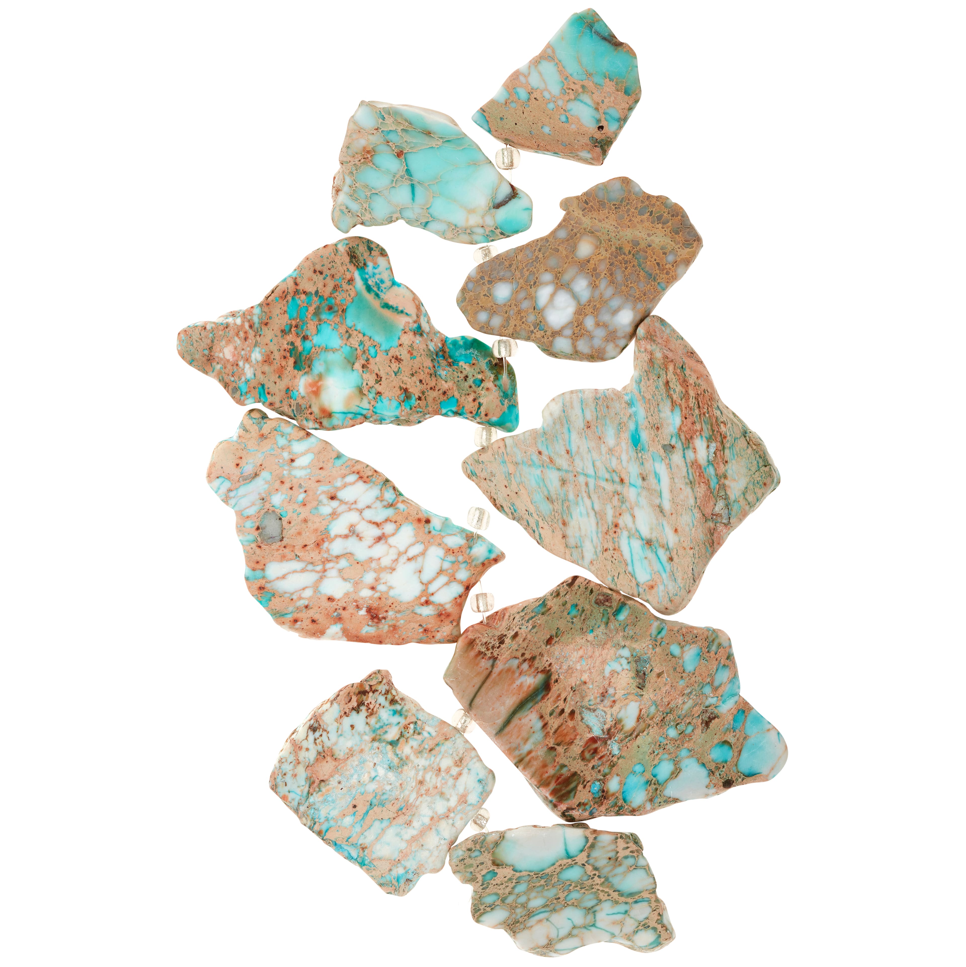 12 Pack: Green Imperial Jasper Nugget Beads by Bead Landing&#x2122;