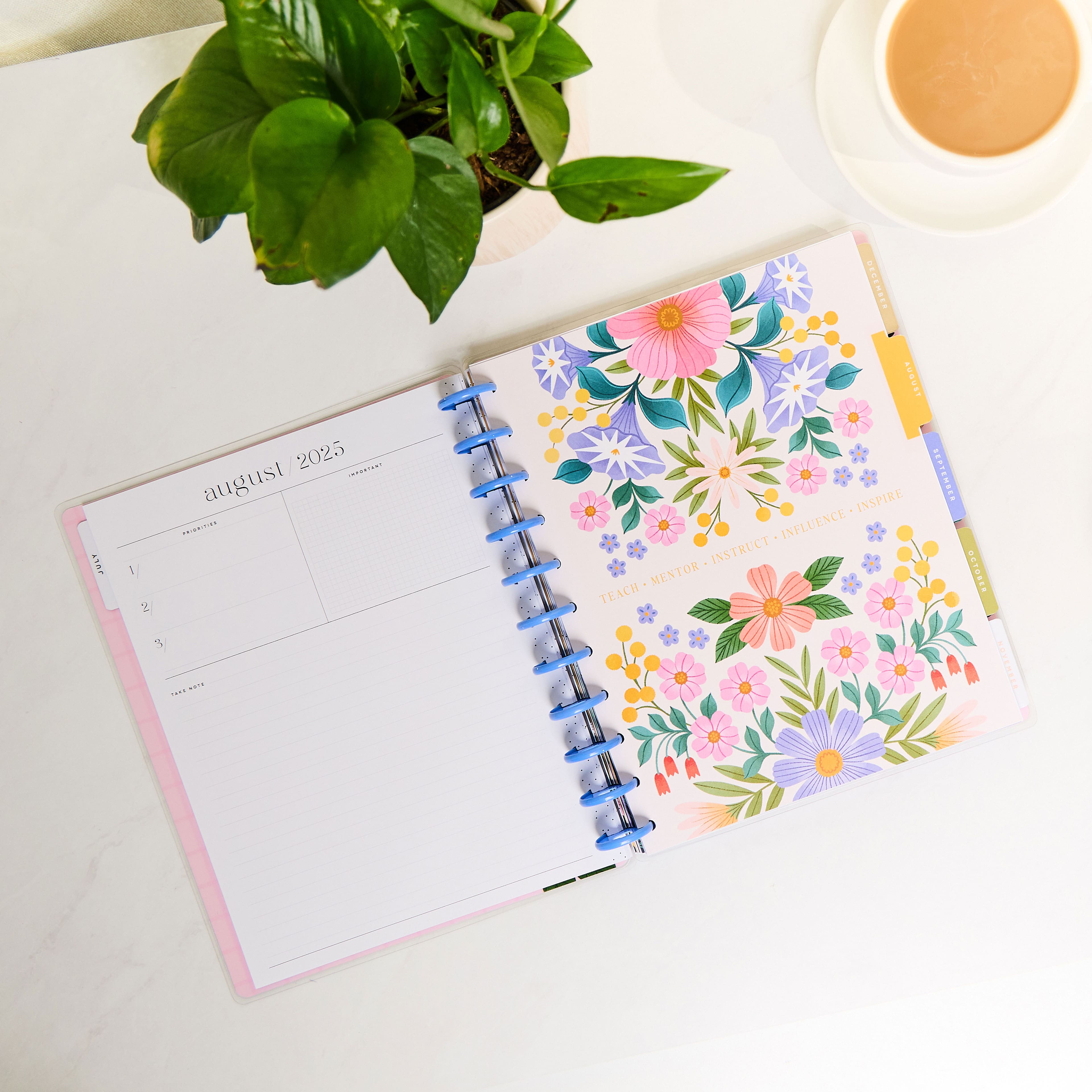 The Big Happy Planner&#xAE; Garden Joy Customizable Teacher Planner