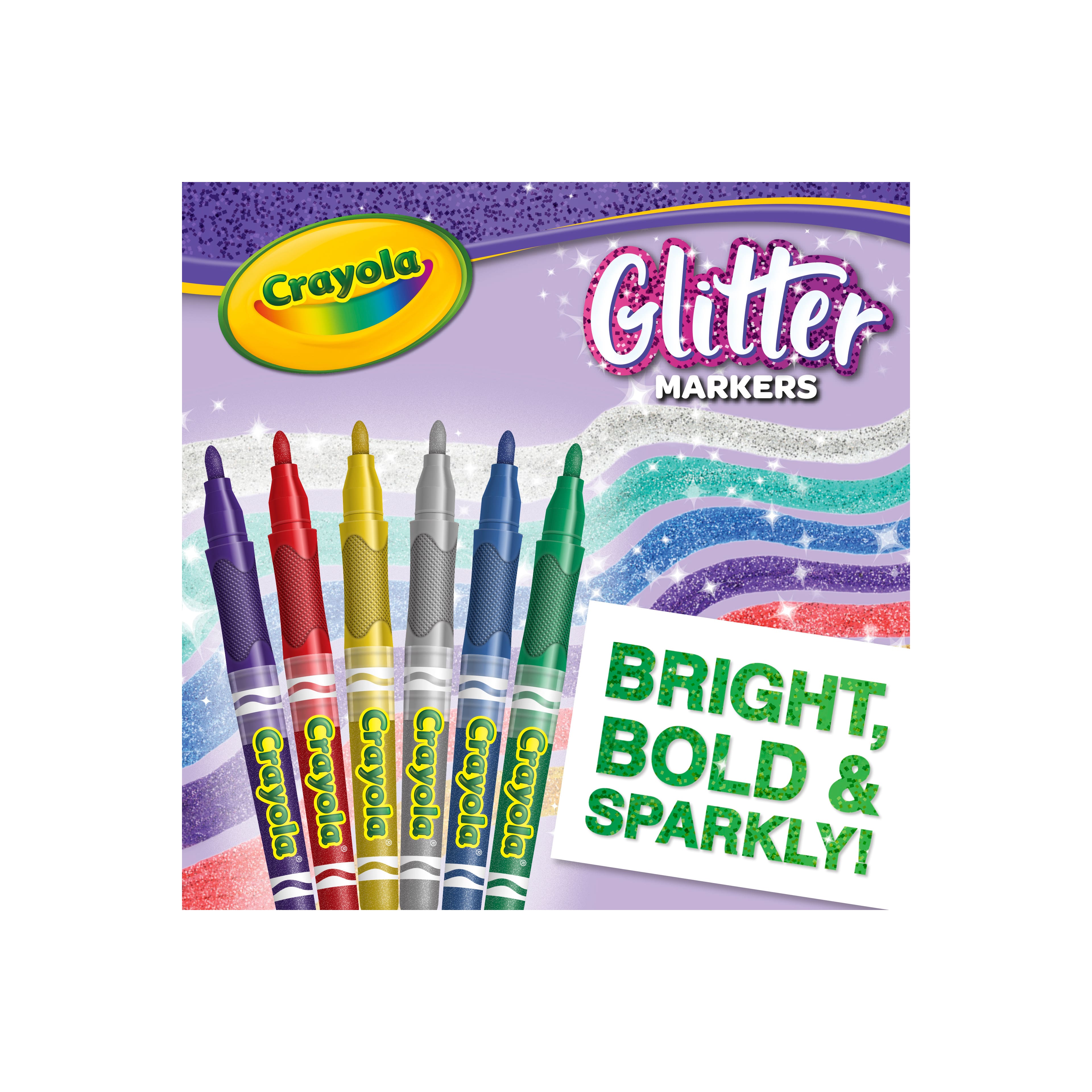 Crayola&#xAE; 6 Color Glitter Markers