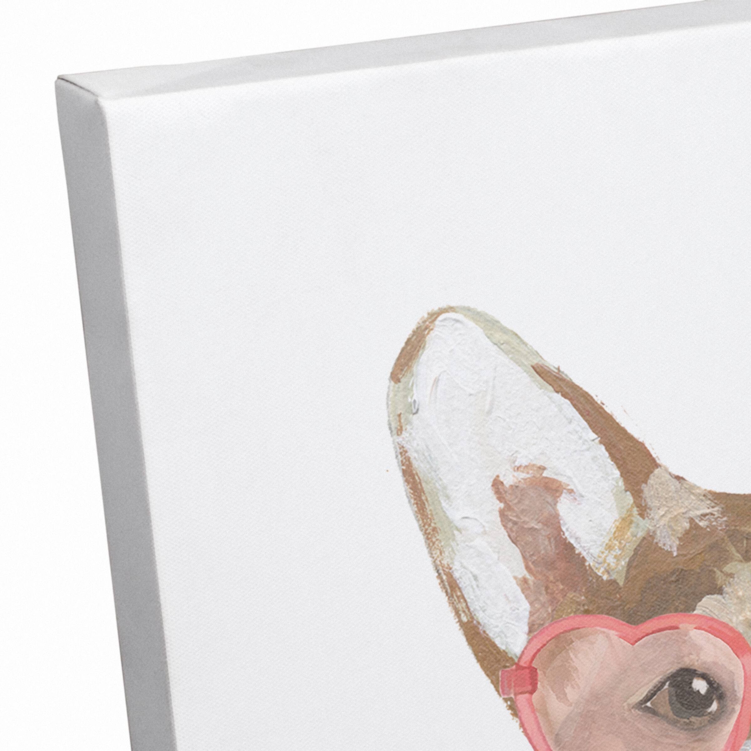 Corgi Wiggle Butt Canvas Wall Art