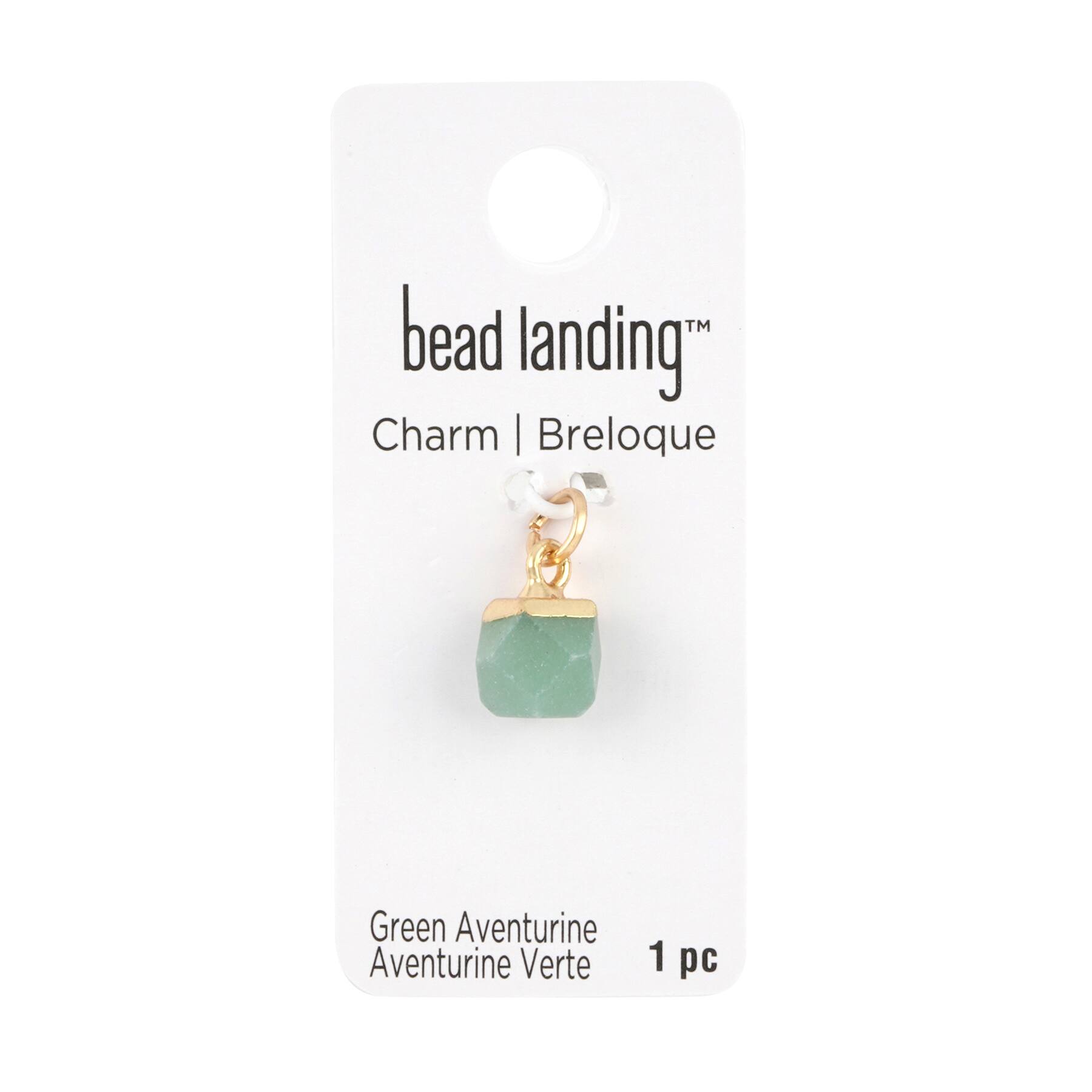 12 Pack: Natural Stone Faceted Ball Charm by Bead Landing™
