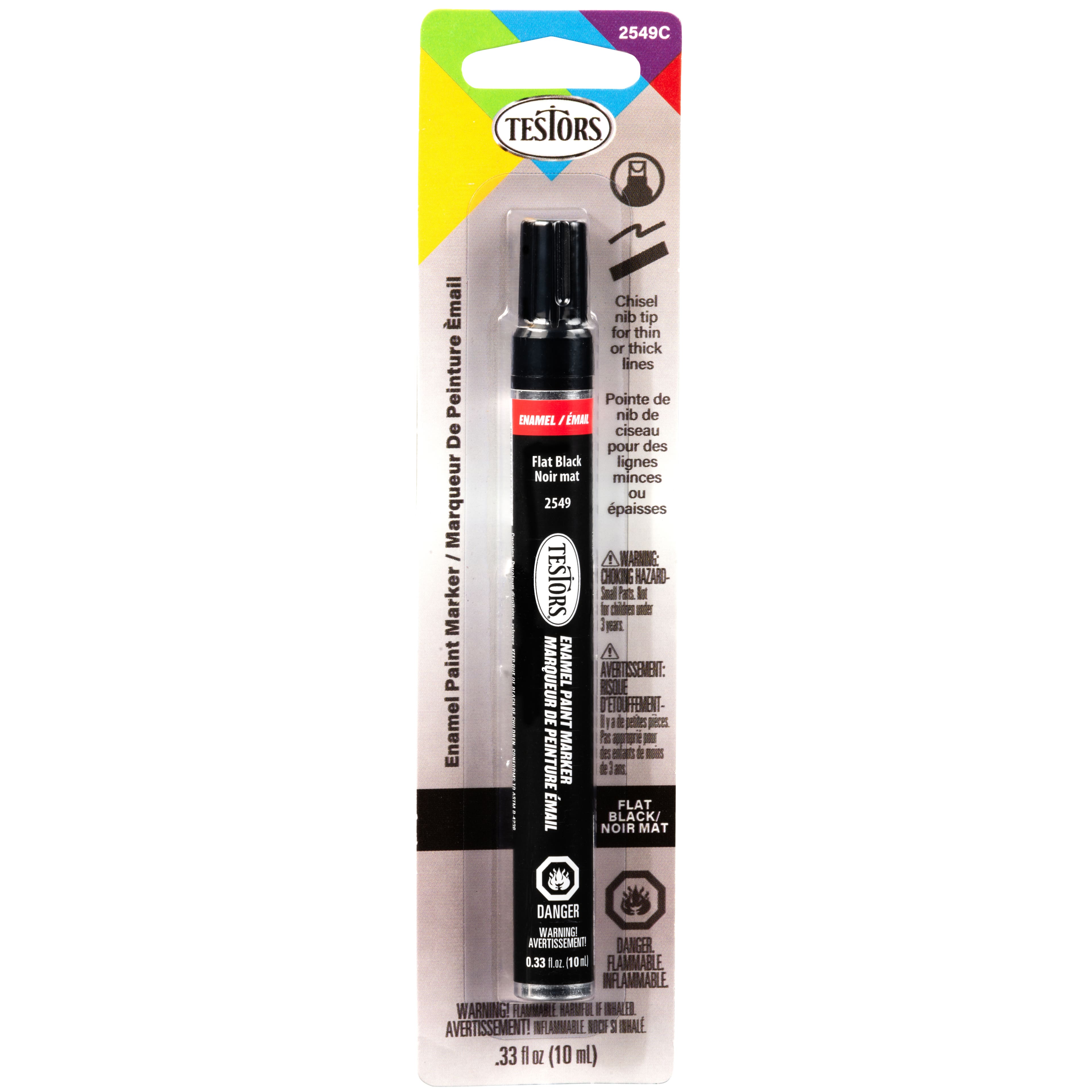Testors® Flat Black Chisel Tip Enamel Marker