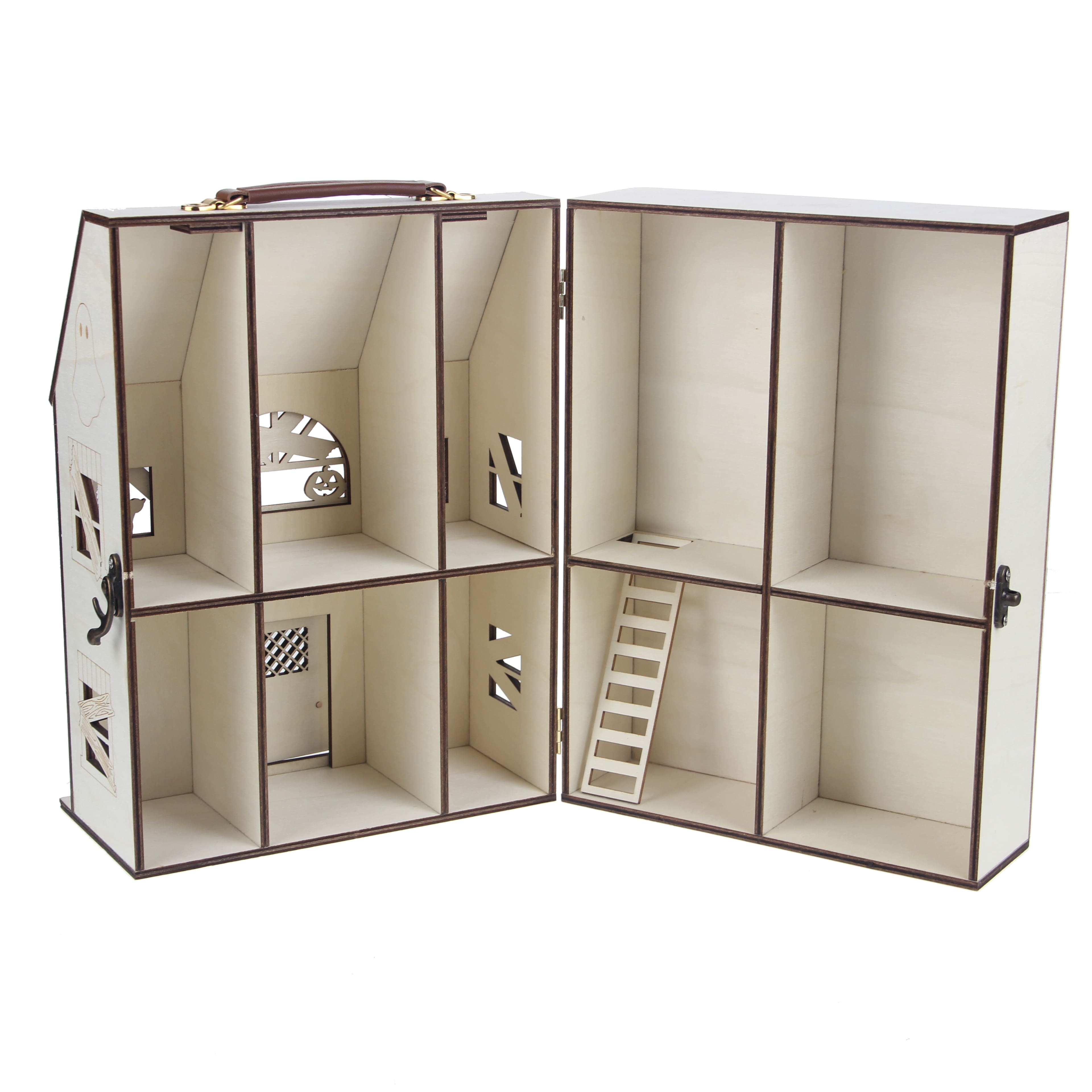 12.25&#x22; DIY Haunted Dollhouse Wood D&#xE9;cor by Make Market&#xAE;